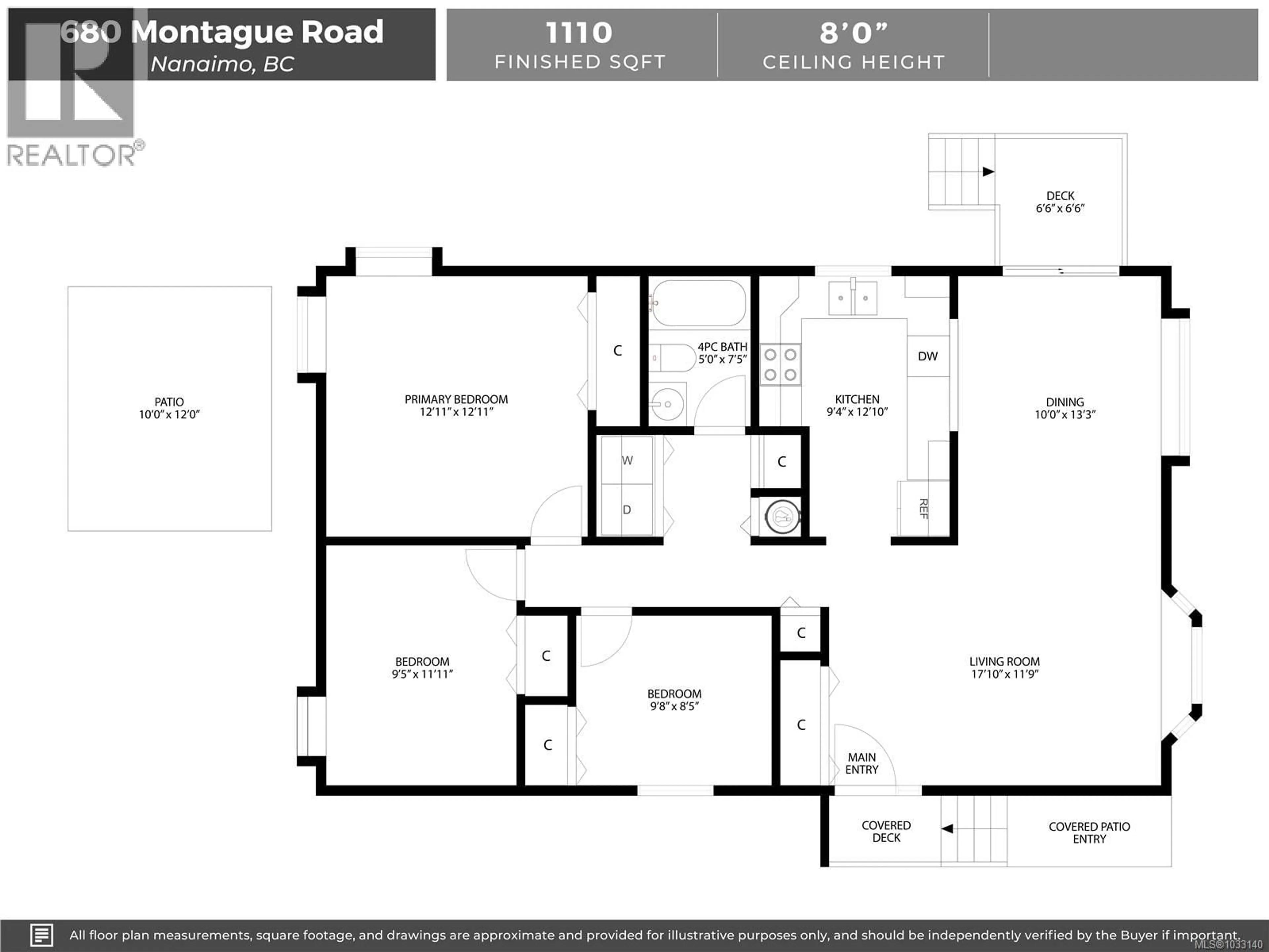 Floor plan for 680 MONTAGUE ROAD, Nanaimo British Columbia V9R3G3