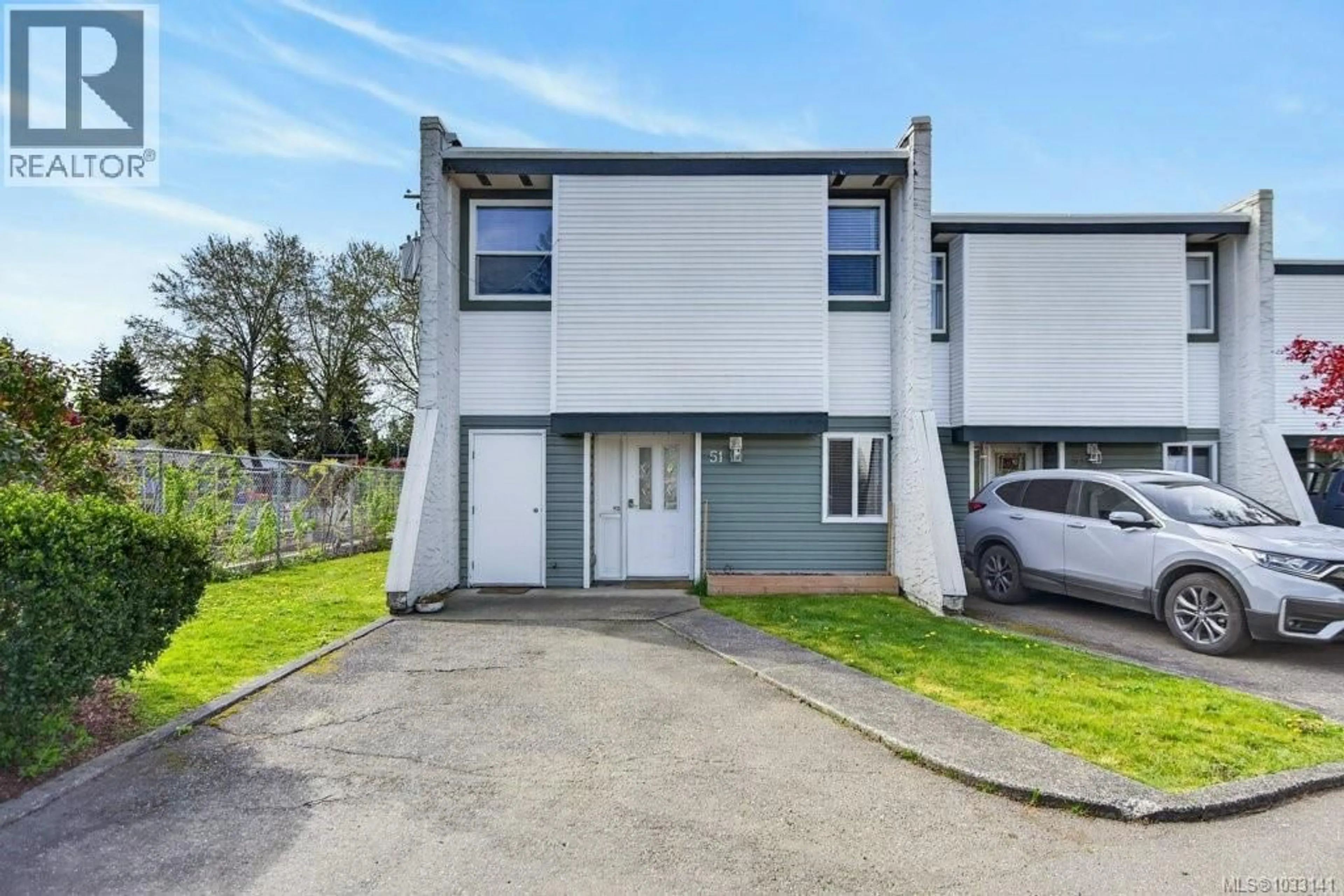A pic from outside/outdoor area/front of a property/back of a property/a pic from drone, street for 51 - 1957 GUTHRIE ROAD, Comox British Columbia V9M2J2