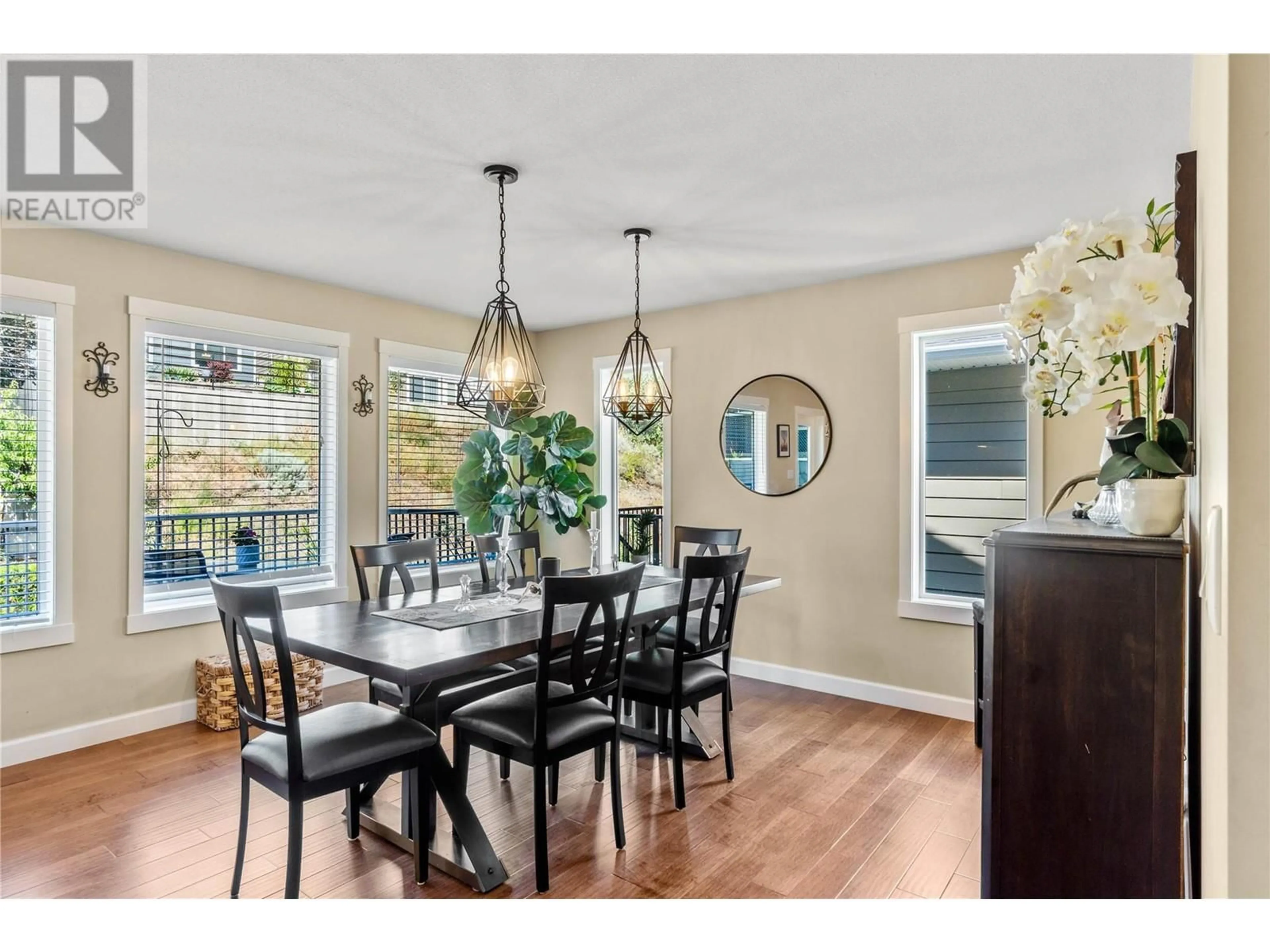 Dining room, wood/laminate floor for 854 WOODRUSH Drive, Kamloops British Columbia V2B0E3