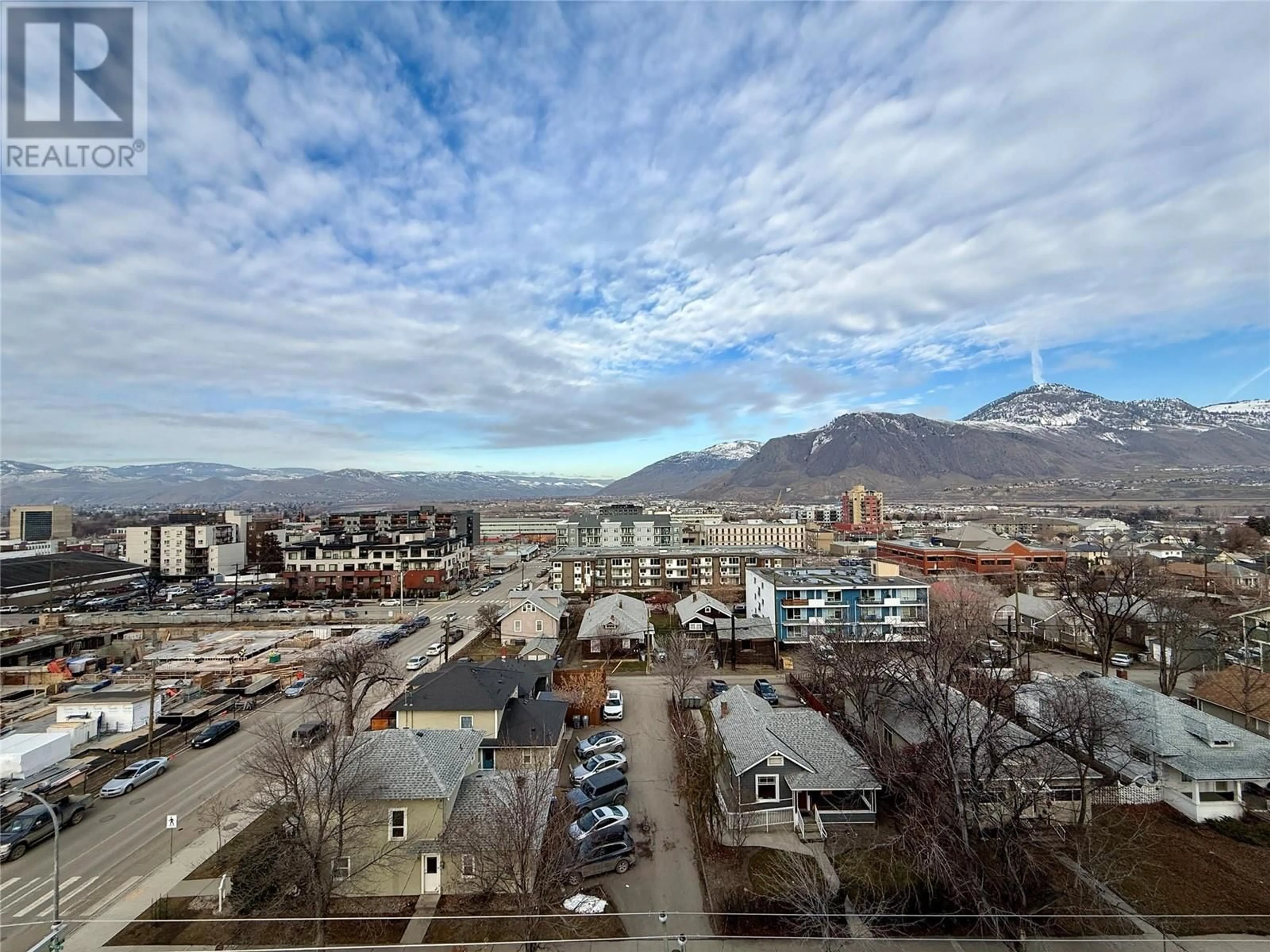 A pic from outside/outdoor area/front of a property/back of a property/a pic from drone, mountain view for 525 NICOLA Street Unit# 807, Kamloops British Columbia V2C6J5