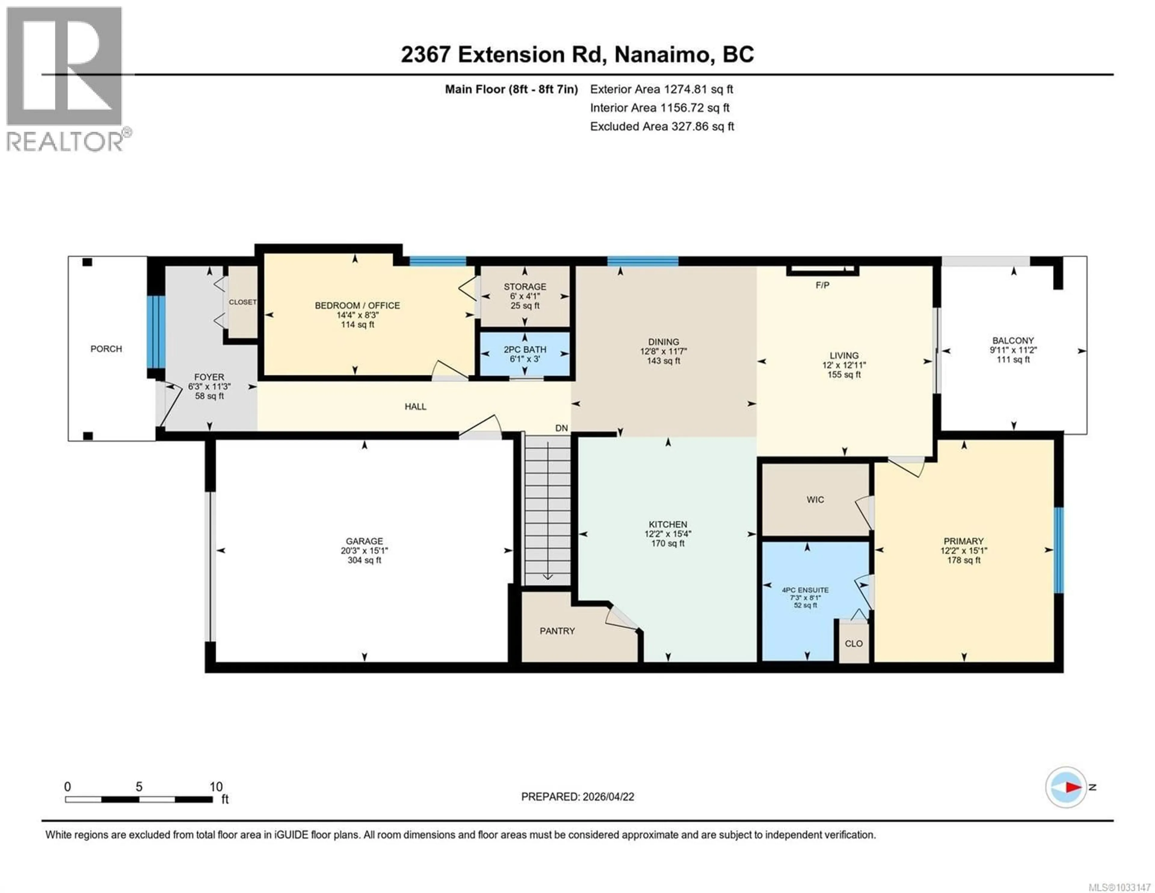 Floor plan for 2376 EXTENSION ROAD, Nanaimo British Columbia V9X0A9