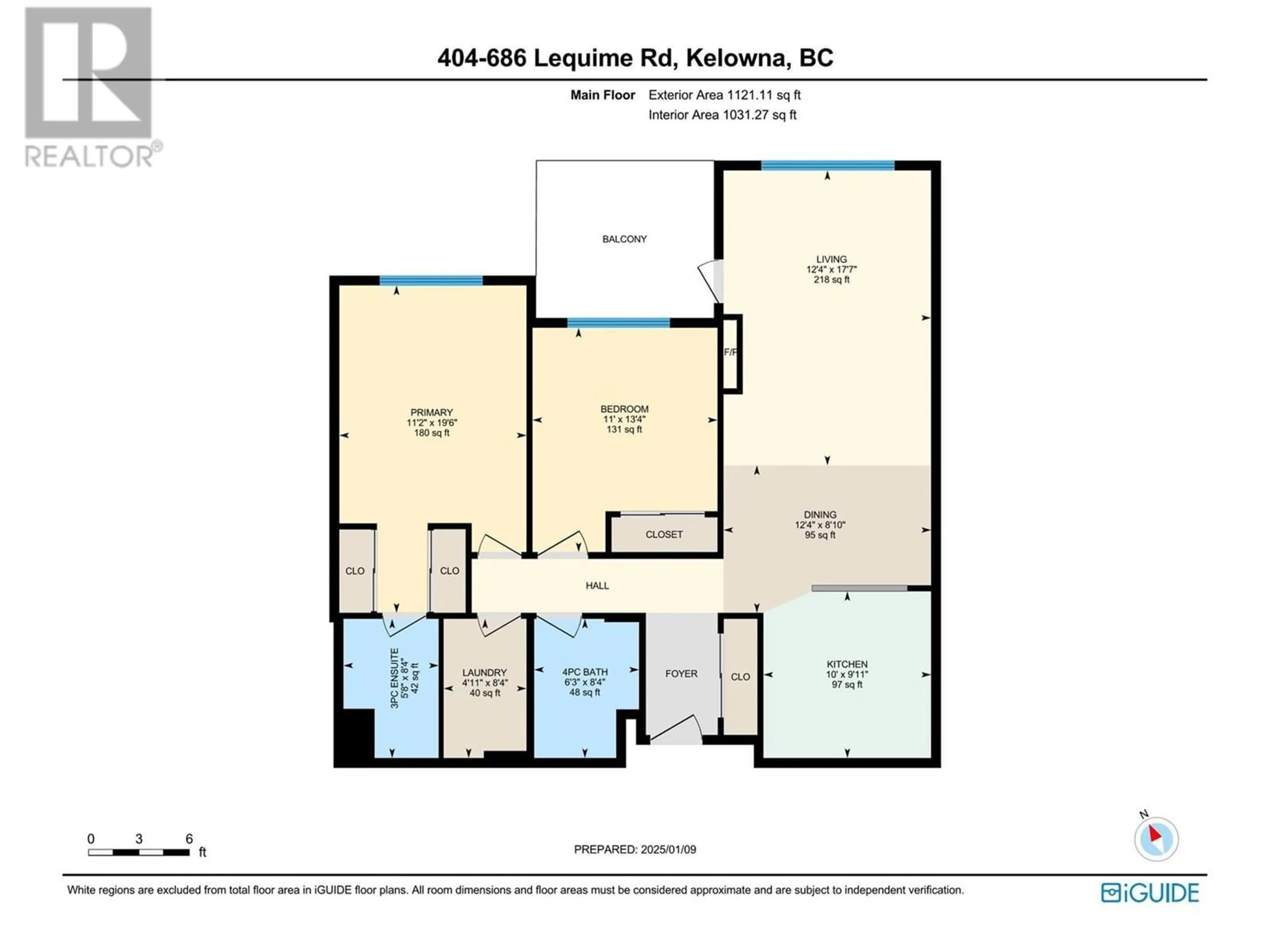 Floor plan for 686 Lequime Road Unit# 404, Kelowna British Columbia V1W1A4