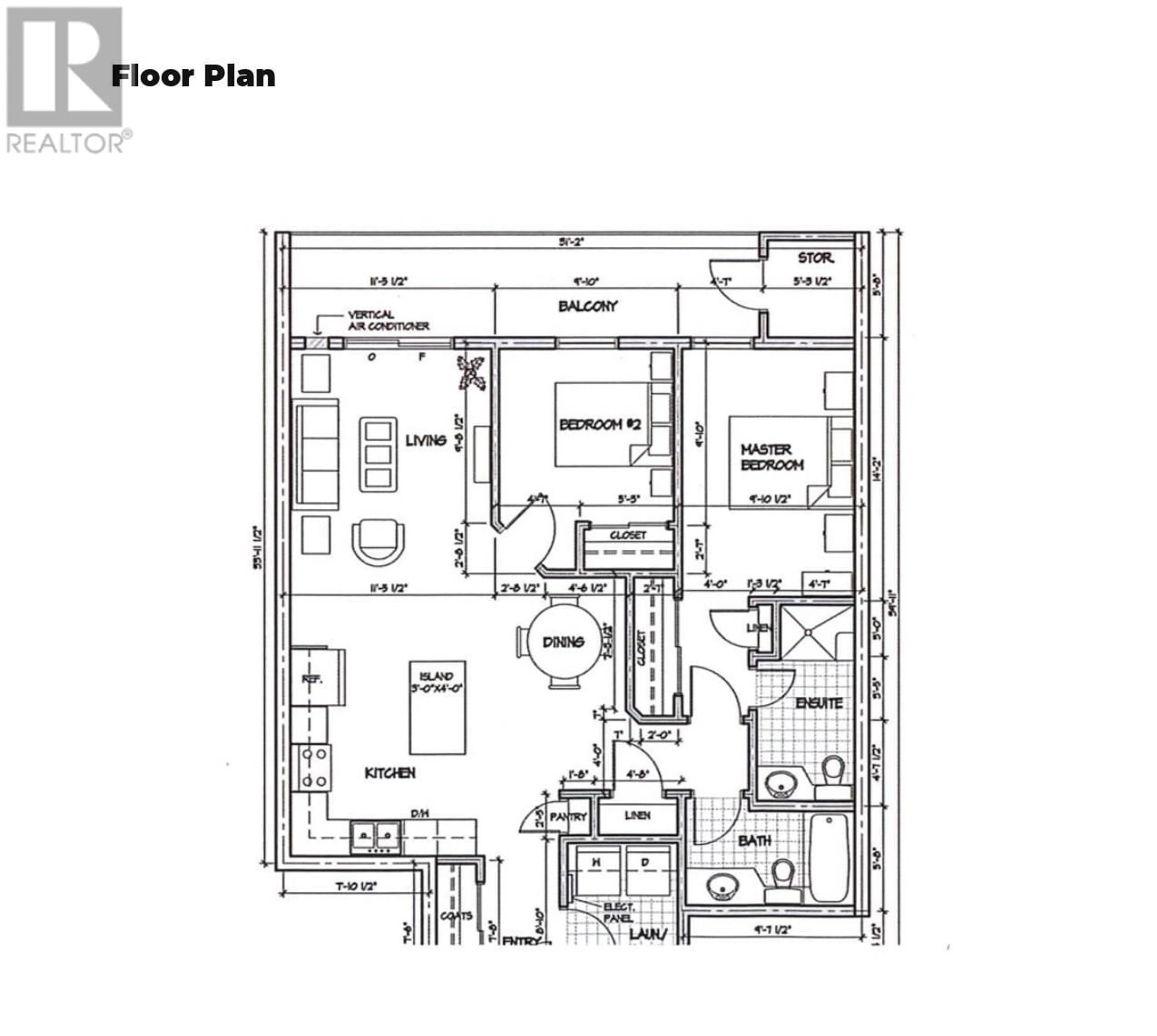 Floor plan for 5640 51st Street Unit# 305, Osoyoos British Columbia V0H1V6