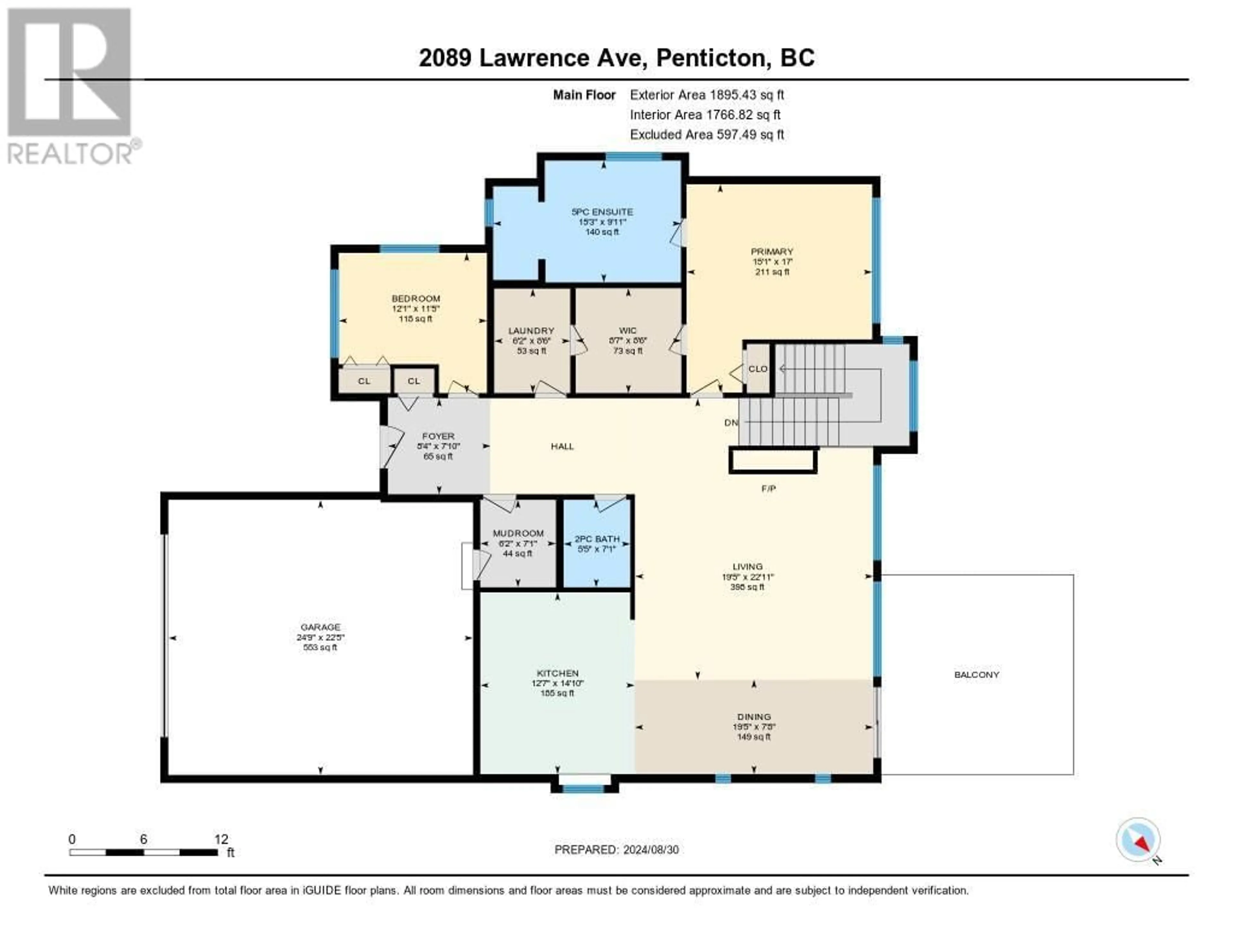 Floor plan for 2089 LAWRENCE Avenue, Penticton British Columbia V2A9G6