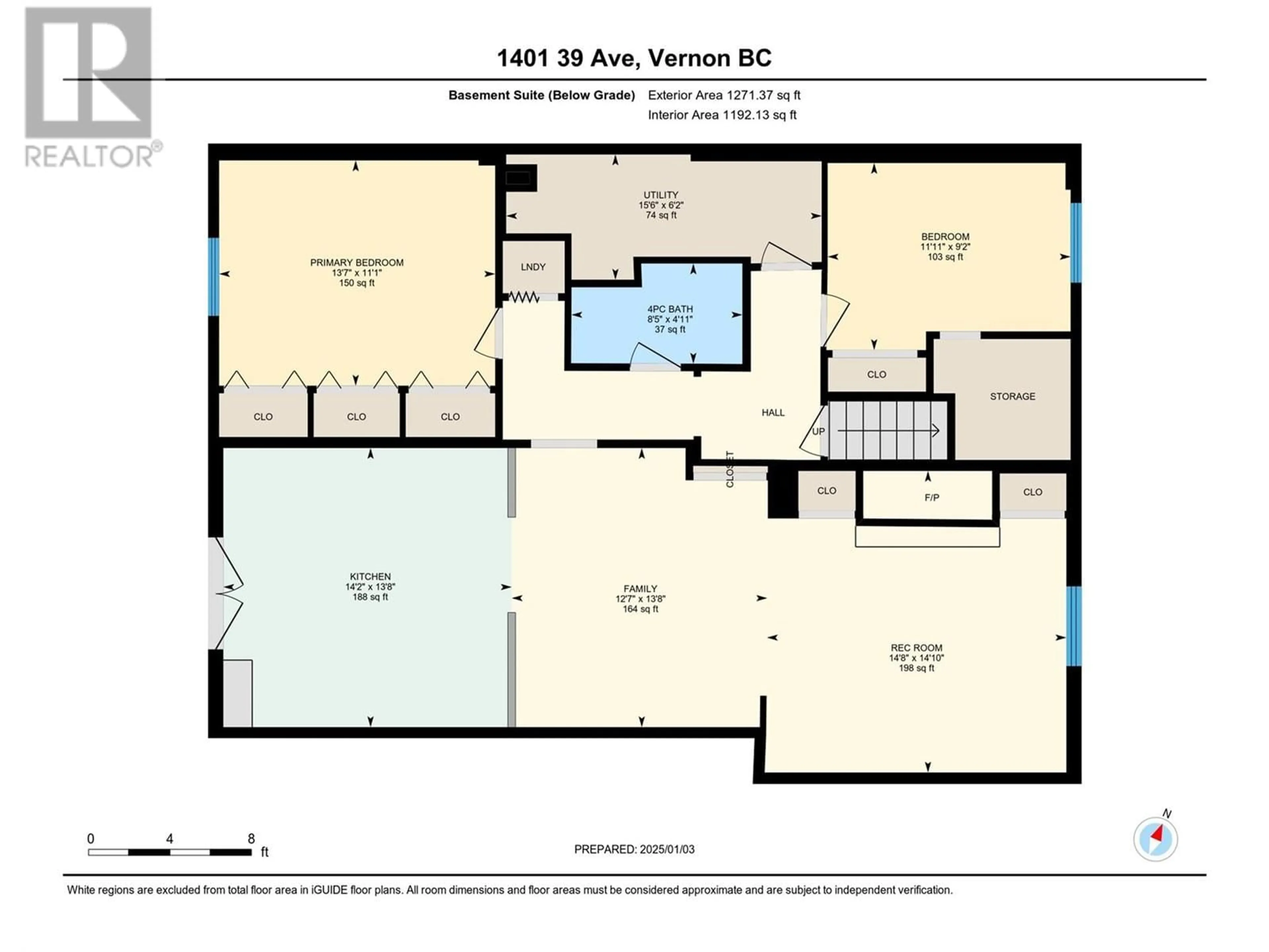 Floor plan for 1401 39th Avenue, Vernon British Columbia V1T3A6