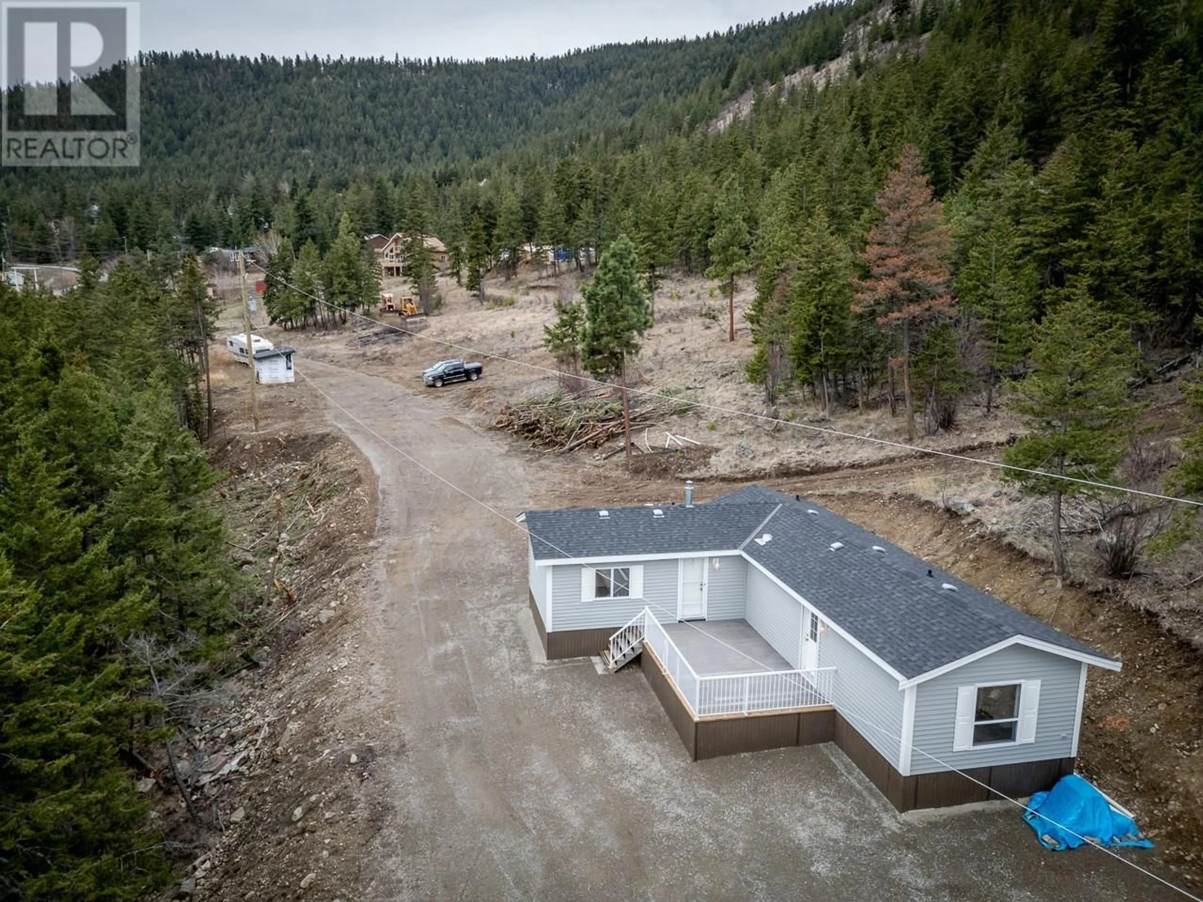 A pic from outside/outdoor area/front of a property/back of a property/a pic from drone, unknown for 1675 LADNER Road, Kamloops British Columbia V2C5J4