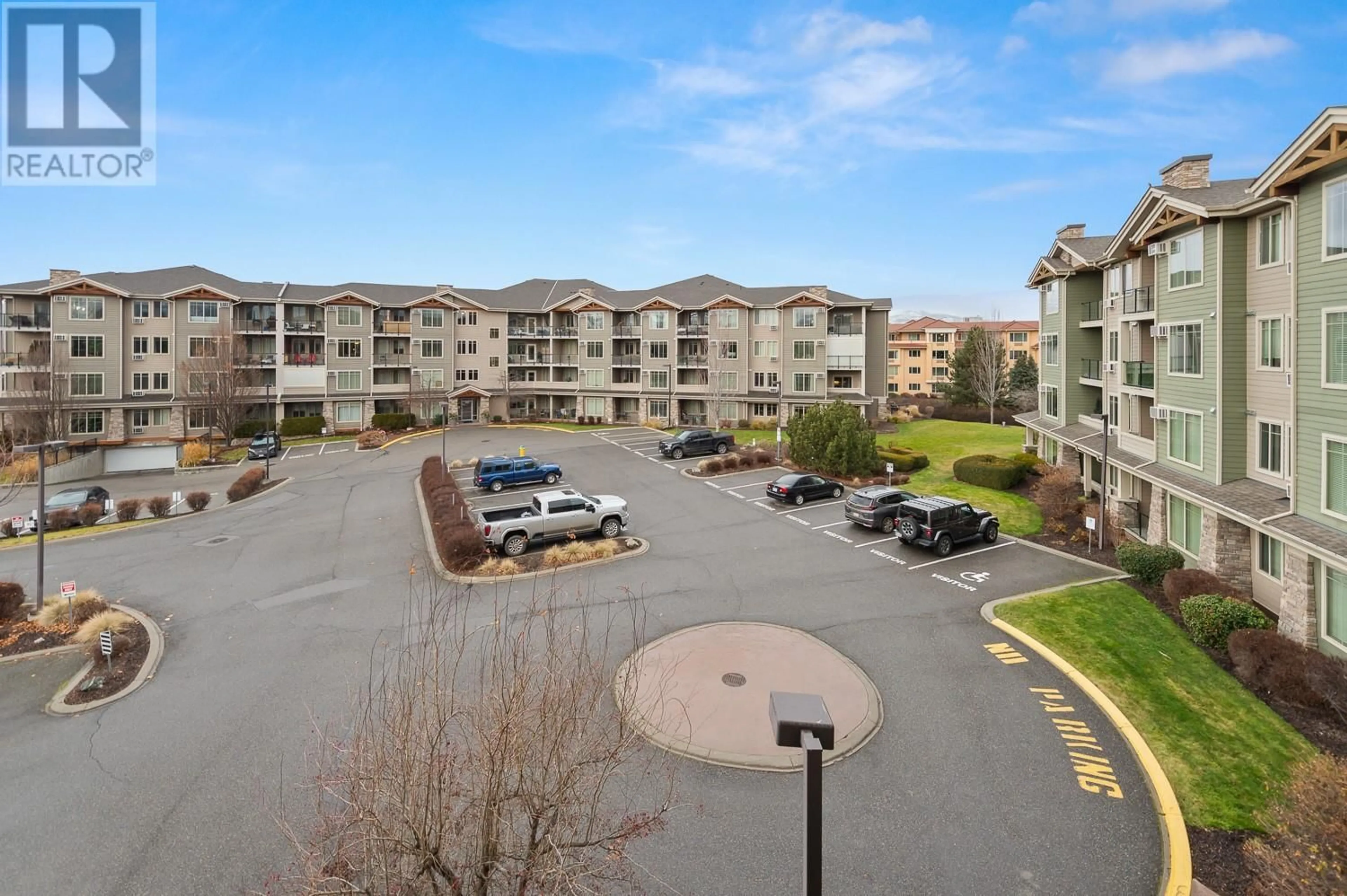 A pic from outside/outdoor area/front of a property/back of a property/a pic from drone, mountain view for 3735 Casorso Road Unit# 301 Lot# 103, Kelowna British Columbia V1W5G1