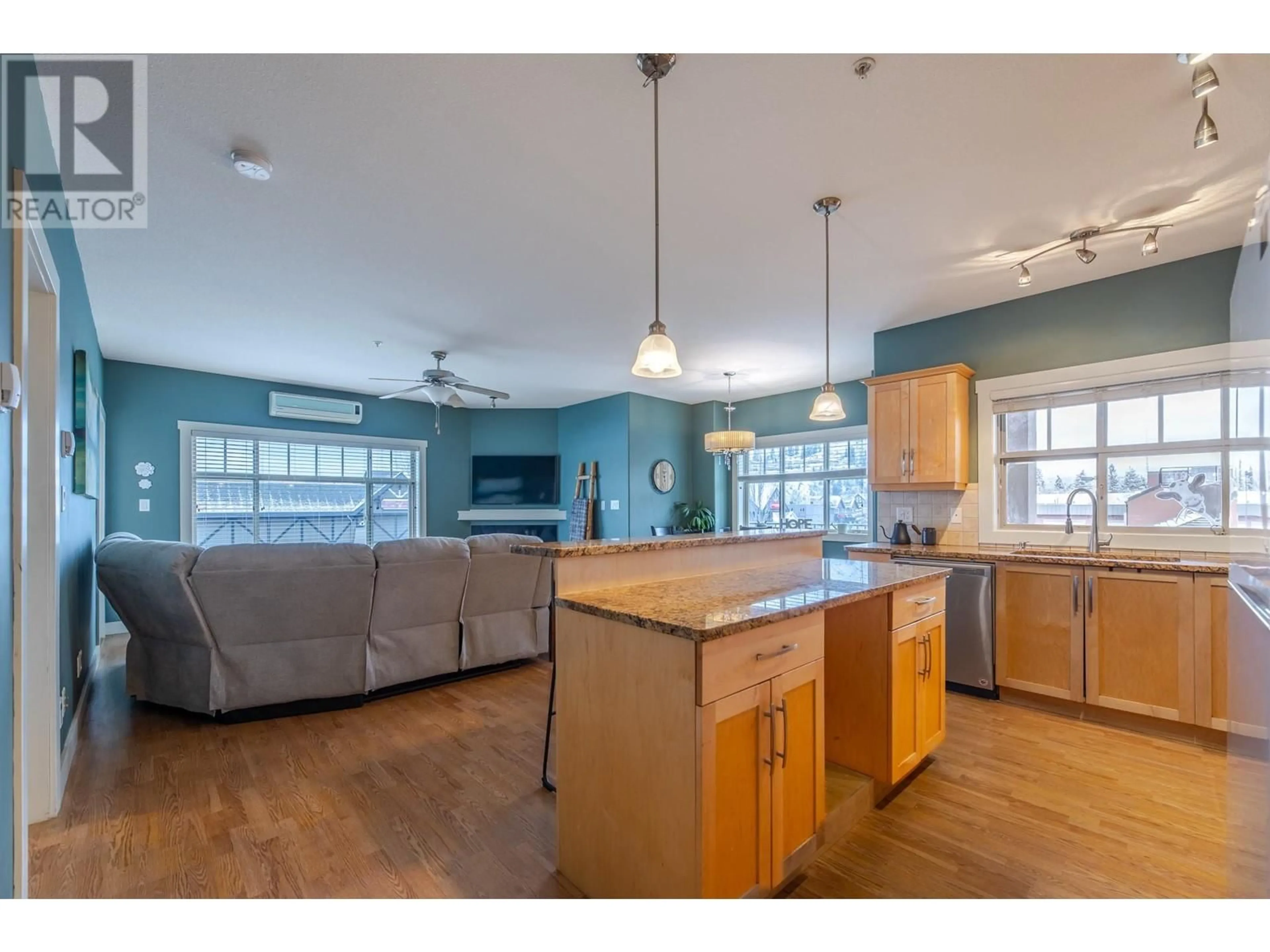 Open concept kitchen, unknown for 13615 Victoria Road N Unit# 205, Summerland British Columbia V0H1Z5