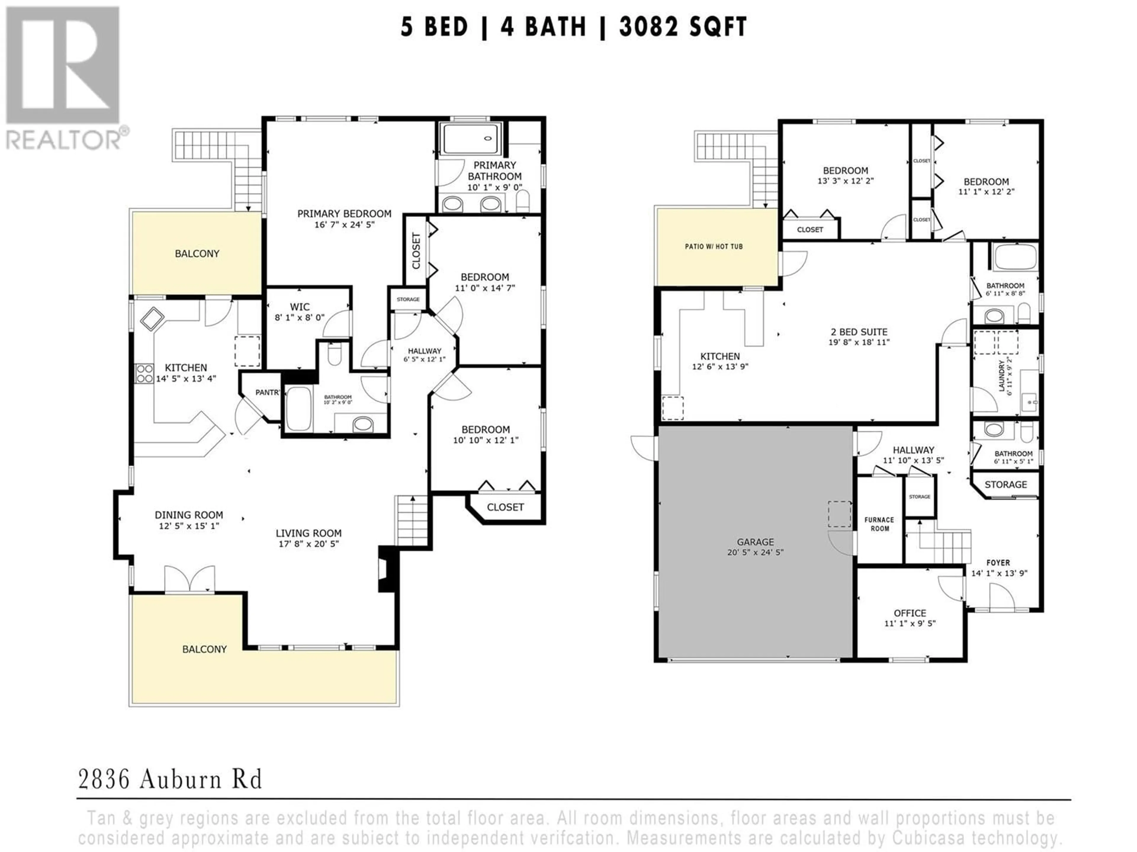 Floor plan for 2836 Auburn Road, West Kelowna British Columbia V4T3B2