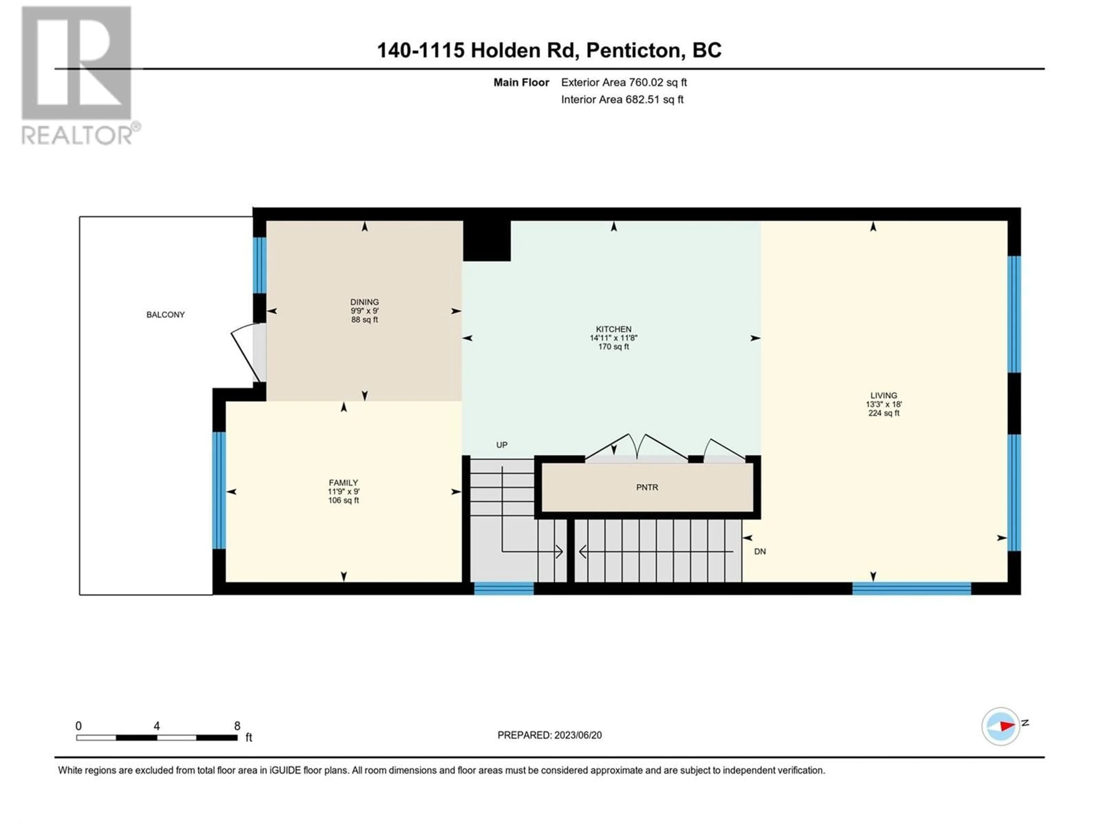 Floor plan for 1115 Holden Road Unit# 140, Penticton British Columbia V2A0B7