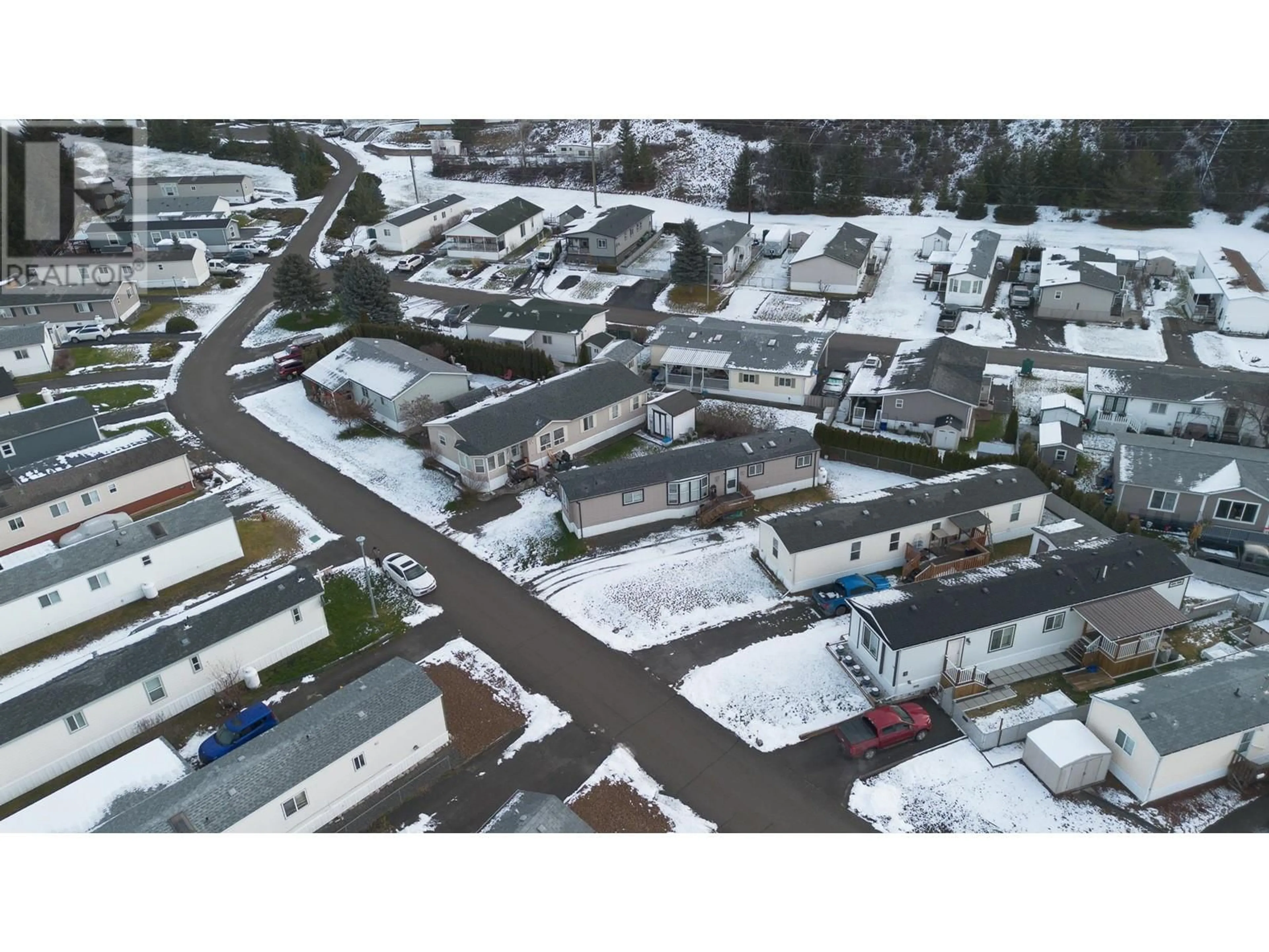 A pic from outside/outdoor area/front of a property/back of a property/a pic from drone, street for 4510 POWER Road Unit# 36, Barriere British Columbia V0E1E0