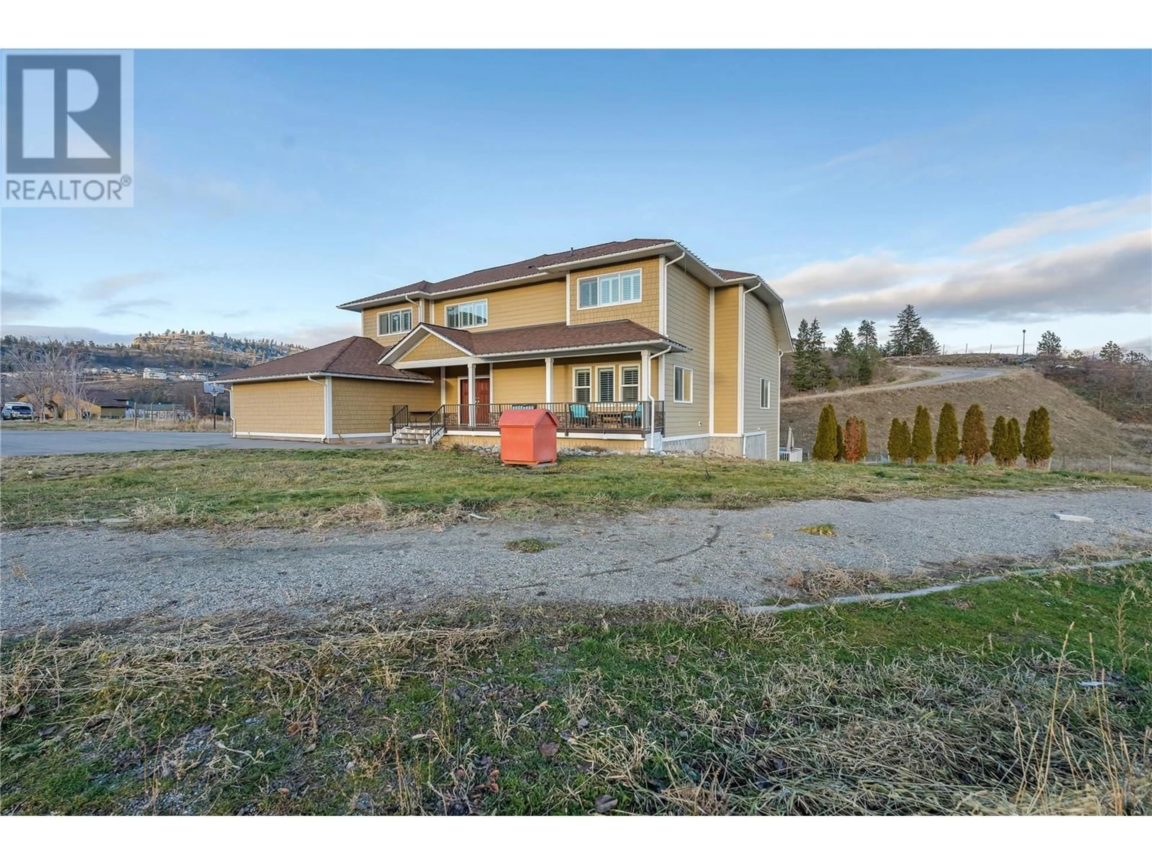 A pic from outside/outdoor area/front of a property/back of a property/a pic from drone, unknown for 16600 Bentley Road, Summerland British Columbia V0H1Z3