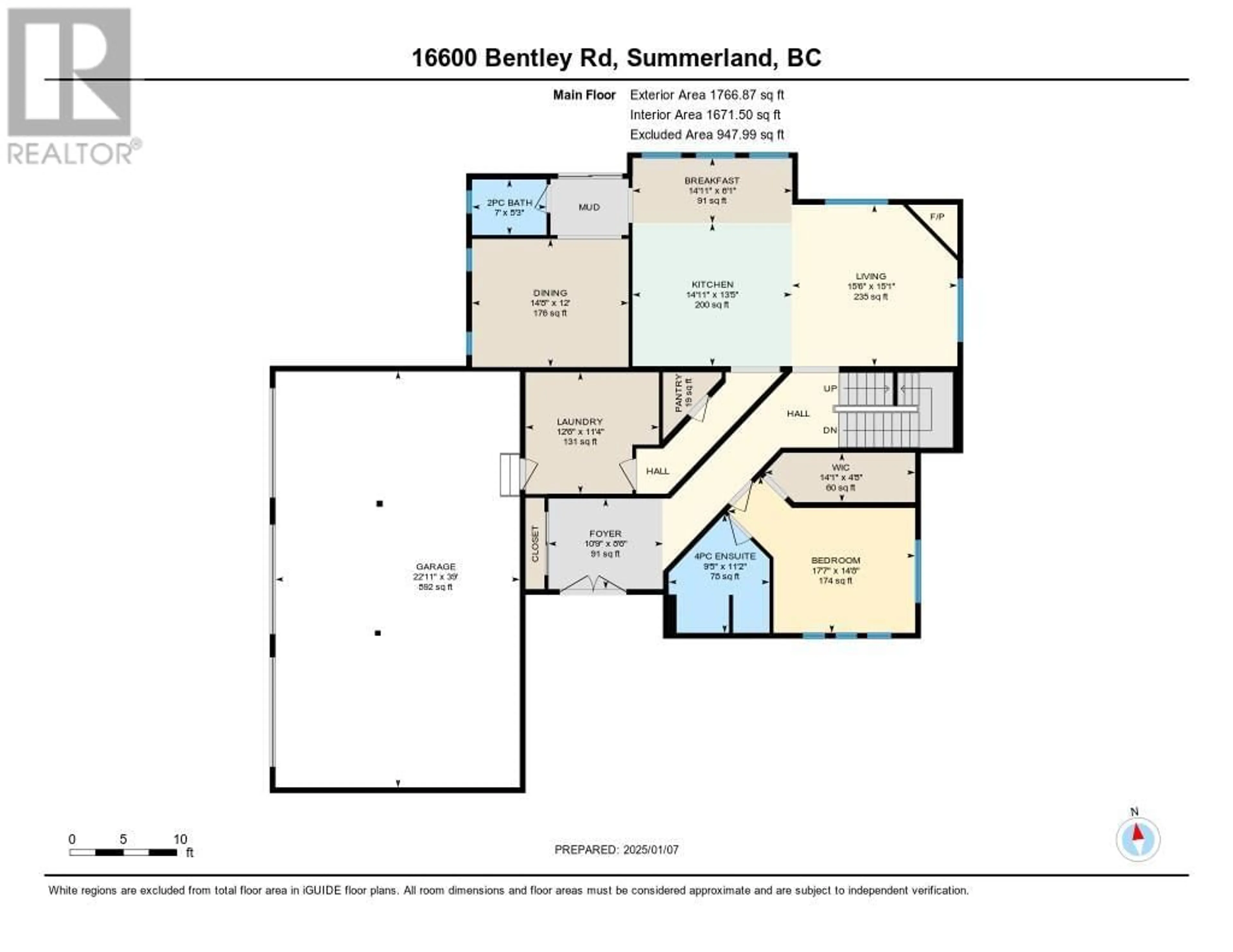 Floor plan for 16600 Bentley Road, Summerland British Columbia V0H1Z3