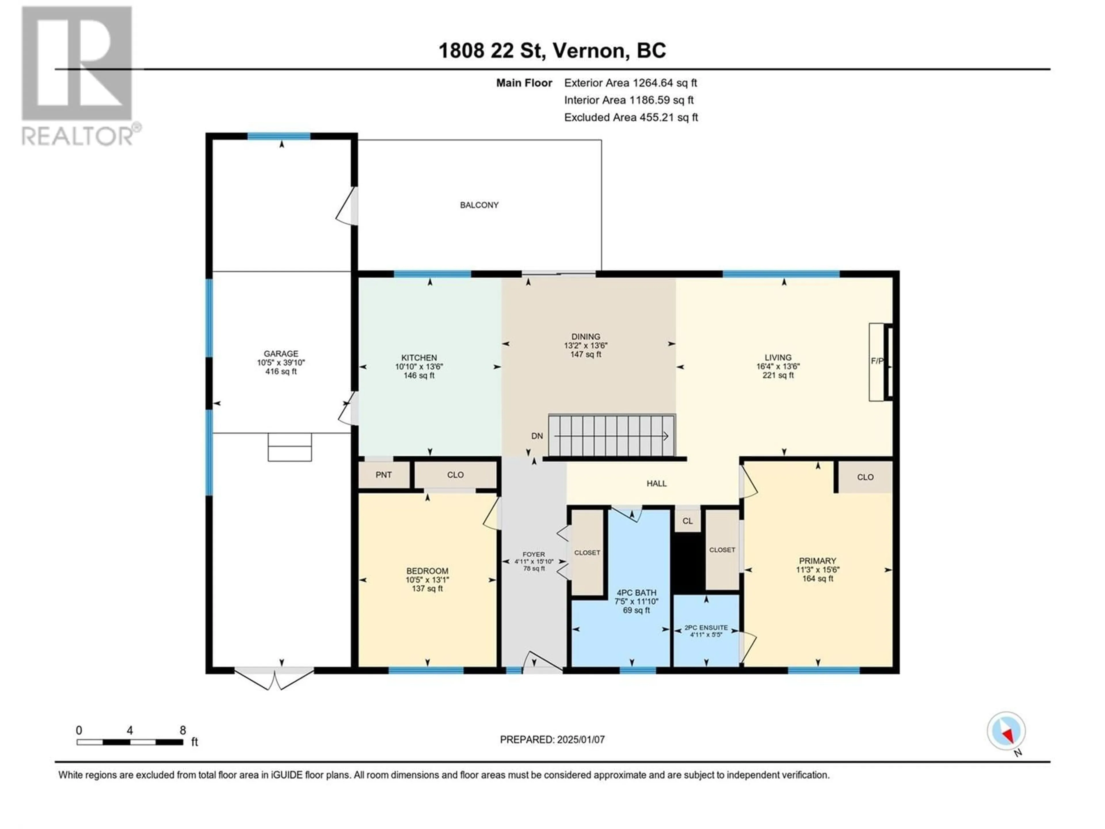 Floor plan for 1808 22 Street, Vernon British Columbia V1T7G2