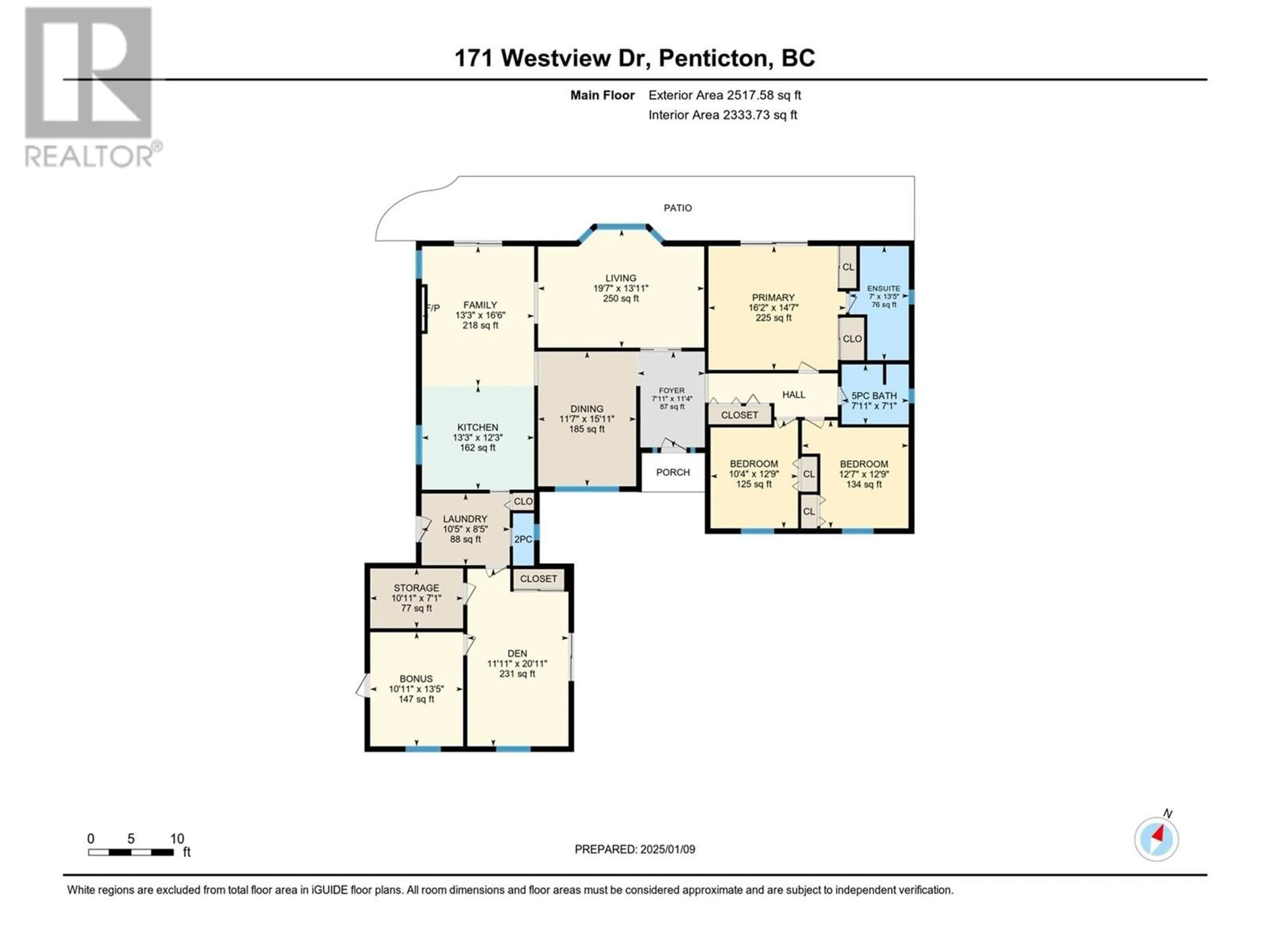 Floor plan for 171 Westview Drive, Penticton British Columbia V2A7V9