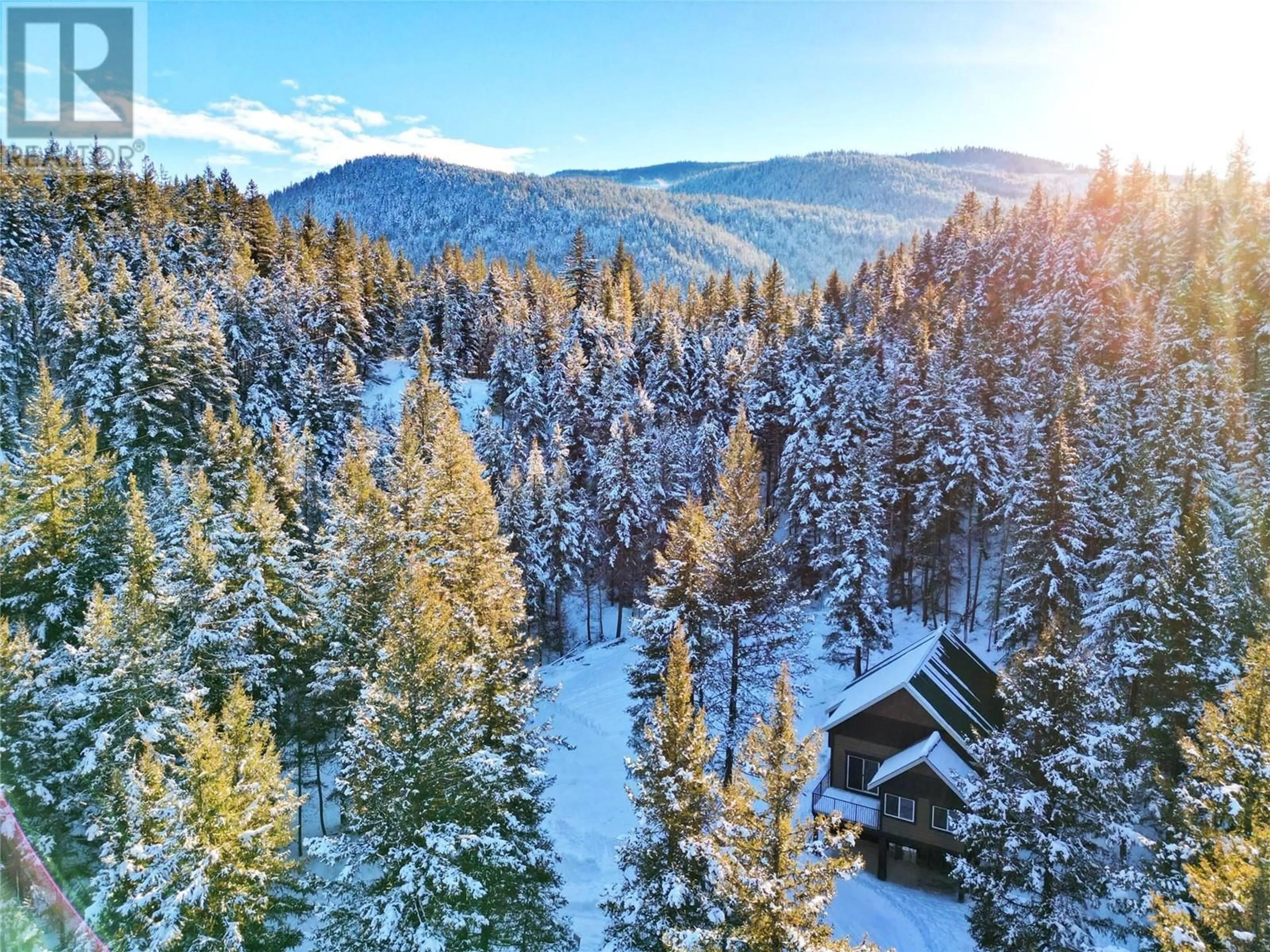 A pic from outside/outdoor area/front of a property/back of a property/a pic from drone, forest/trees view for 1500 BLAKEBURN Road Unit# 8, Coalmont-Tulameen British Columbia V0X1G0