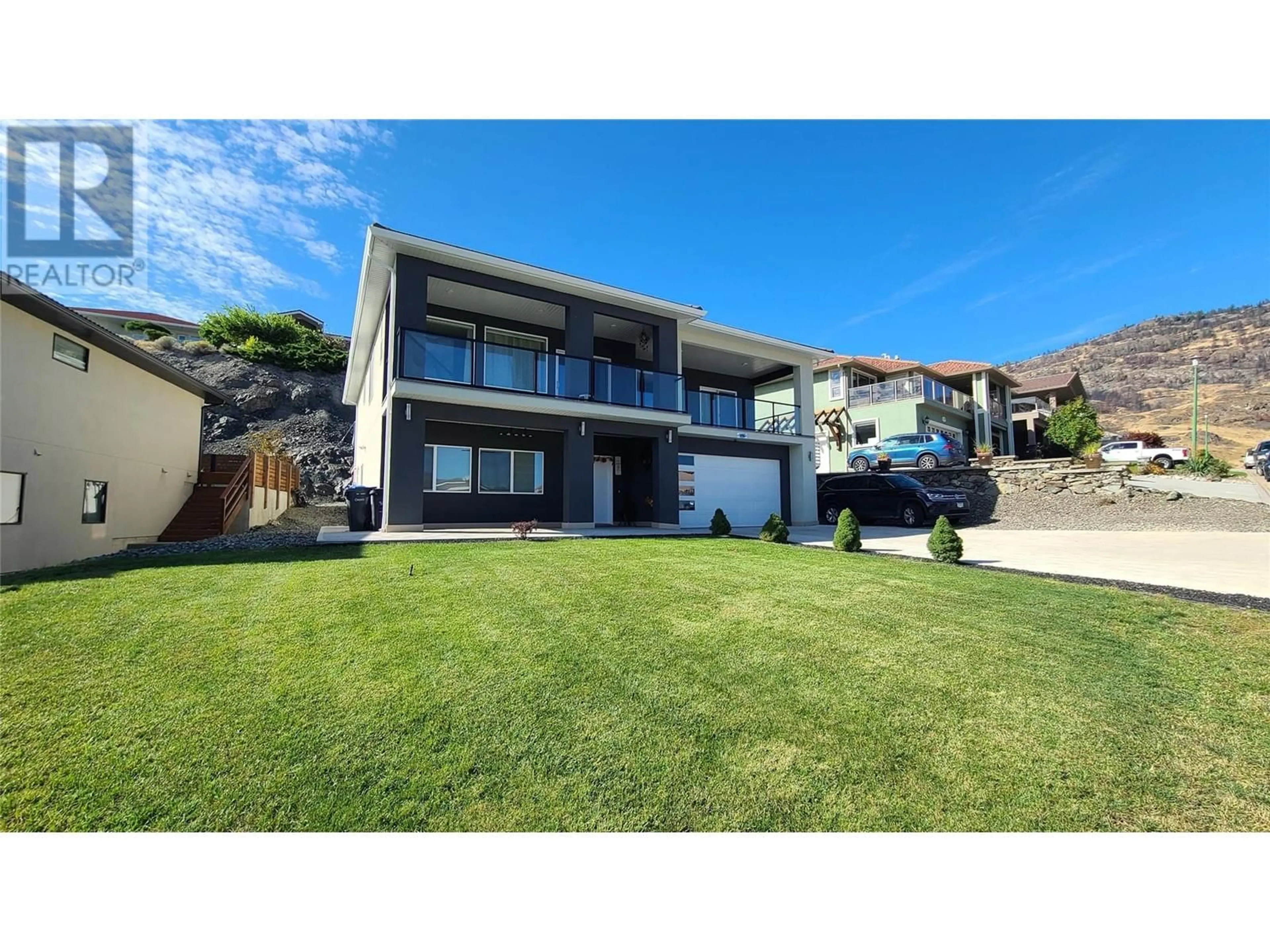 A pic from outside/outdoor area/front of a property/back of a property/a pic from drone, street for 11700 LA COSTA Lane, Osoyoos British Columbia V0H1V1