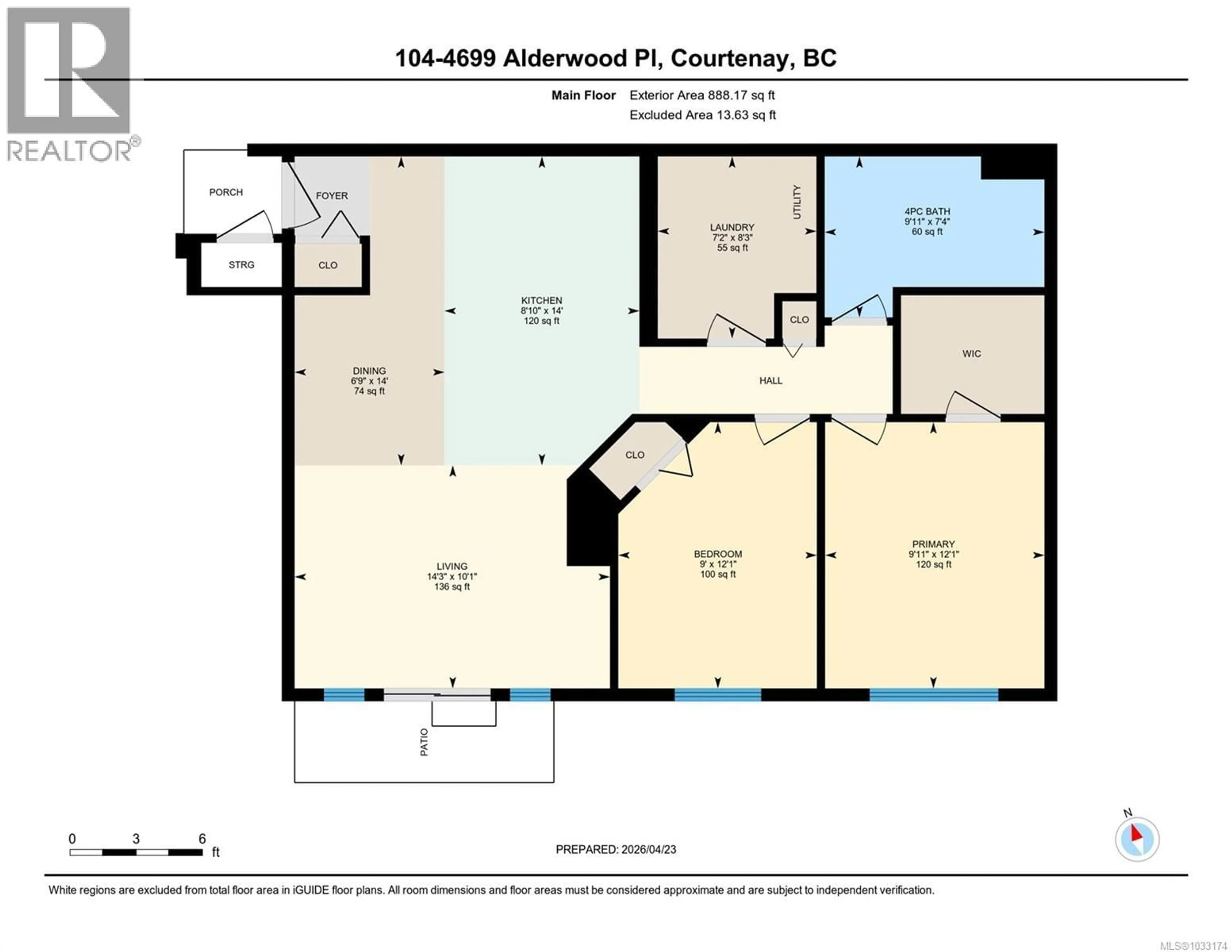 Floor plan for 104 - 4699 ALDERWOOD PLACE, Courtenay British Columbia V9N9A1