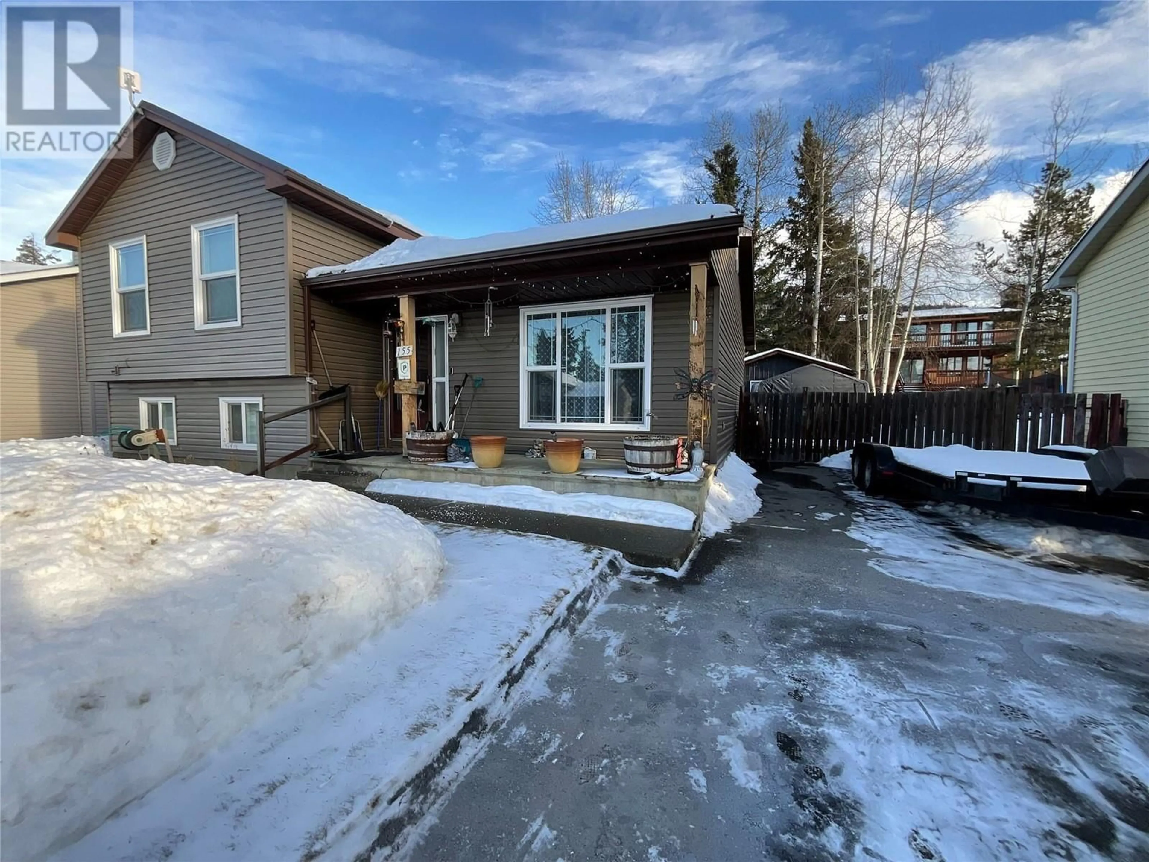 A pic from outside/outdoor area/front of a property/back of a property/a pic from drone, street for 155 Sukunka Avenue, Tumbler Ridge British Columbia V0C2W0