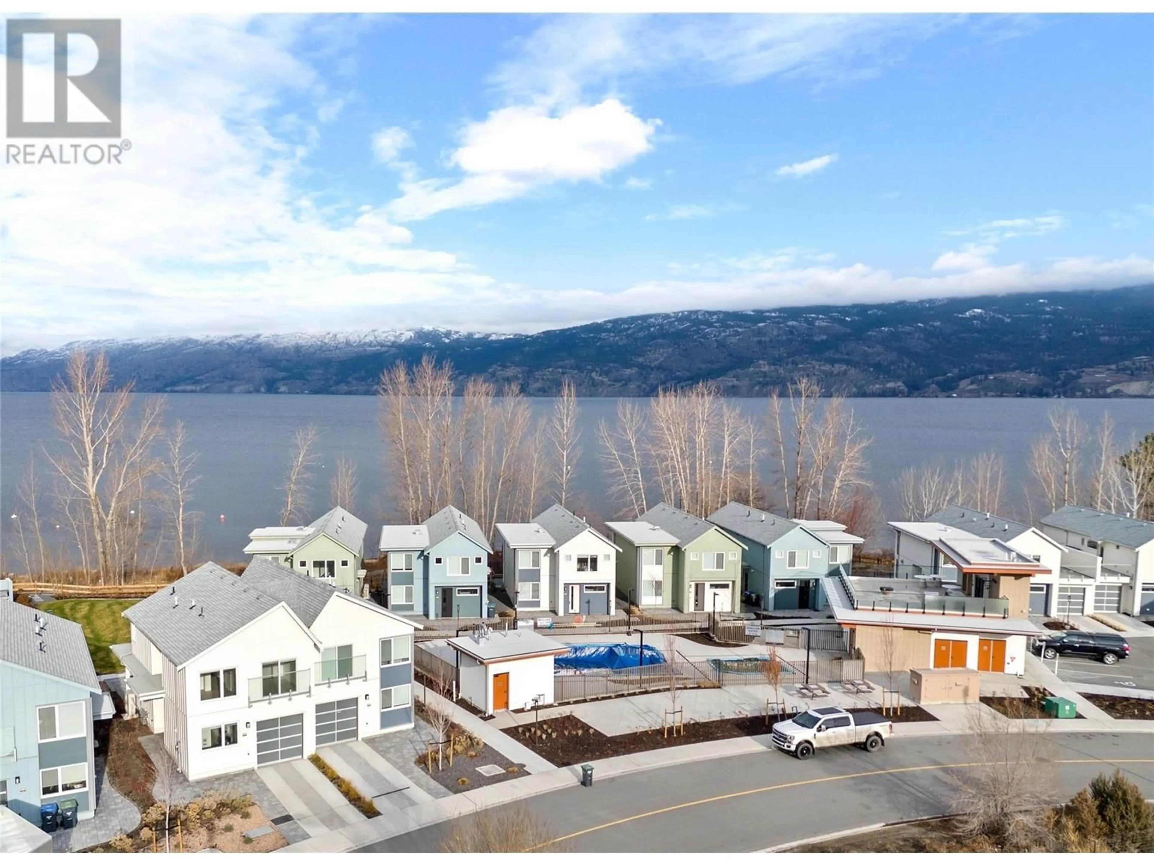 A pic from outside/outdoor area/front of a property/back of a property/a pic from drone, water/lake/river/ocean view for 3270 LANDRY CRESCENT, Summerland British Columbia V0H1Z9