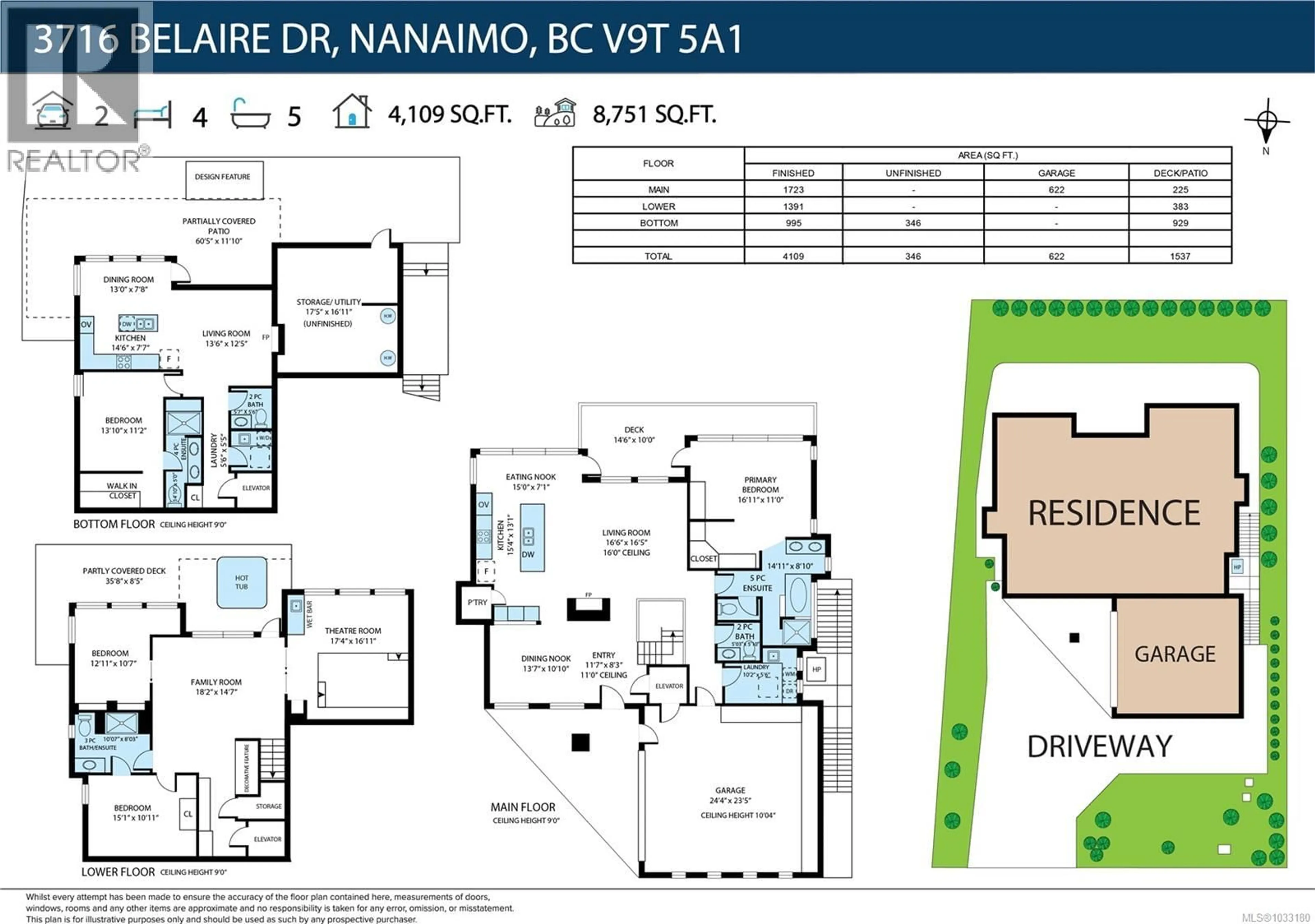 Floor plan for 3716 BELAIRE DRIVE, Nanaimo British Columbia V9T5A1