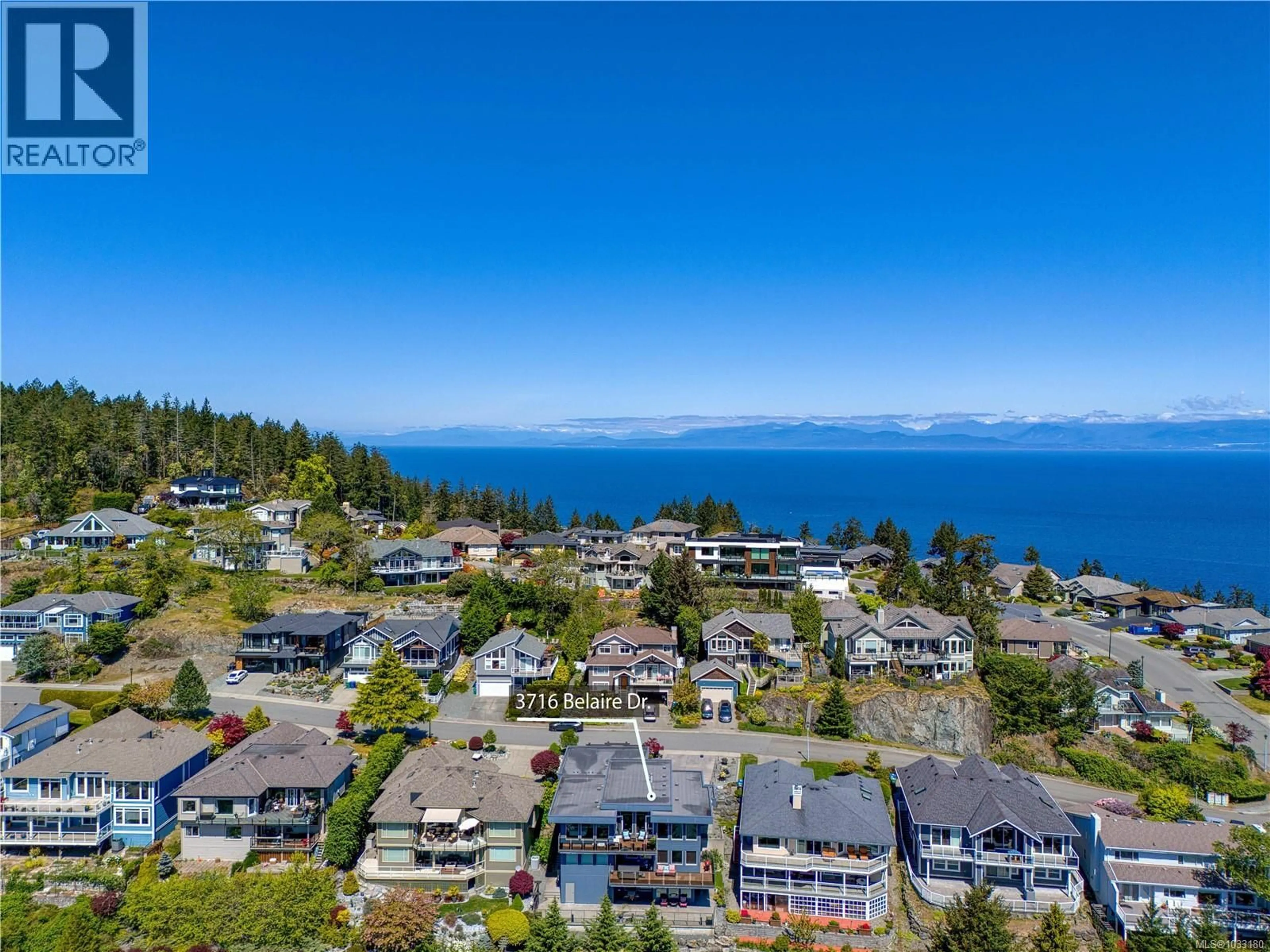 A pic from outside/outdoor area/front of a property/back of a property/a pic from drone, water/lake/river/ocean view for 3716 BELAIRE DRIVE, Nanaimo British Columbia V9T5A1