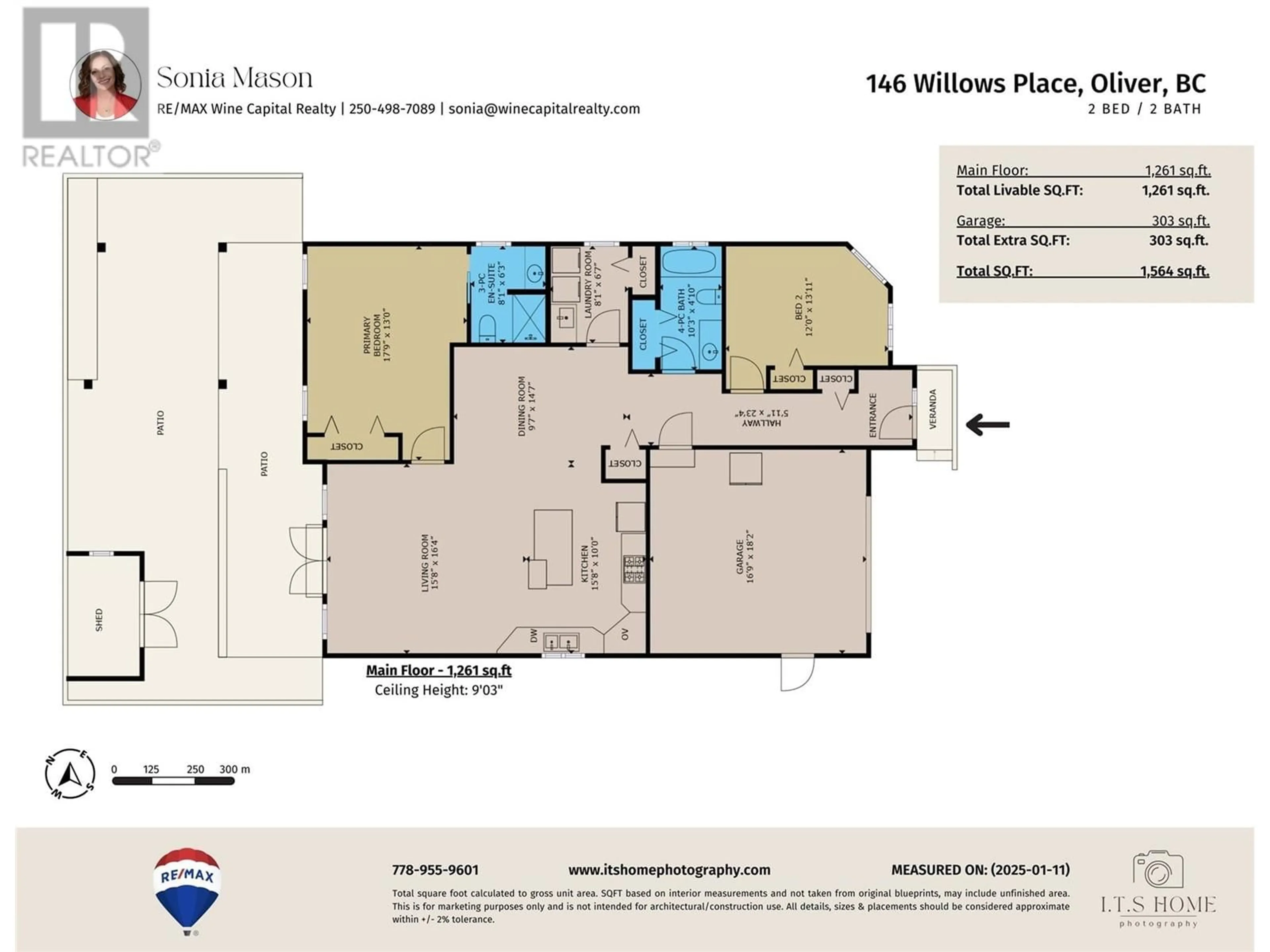 Floor plan for 146 WILLOWS Place, Oliver British Columbia V0H1T4