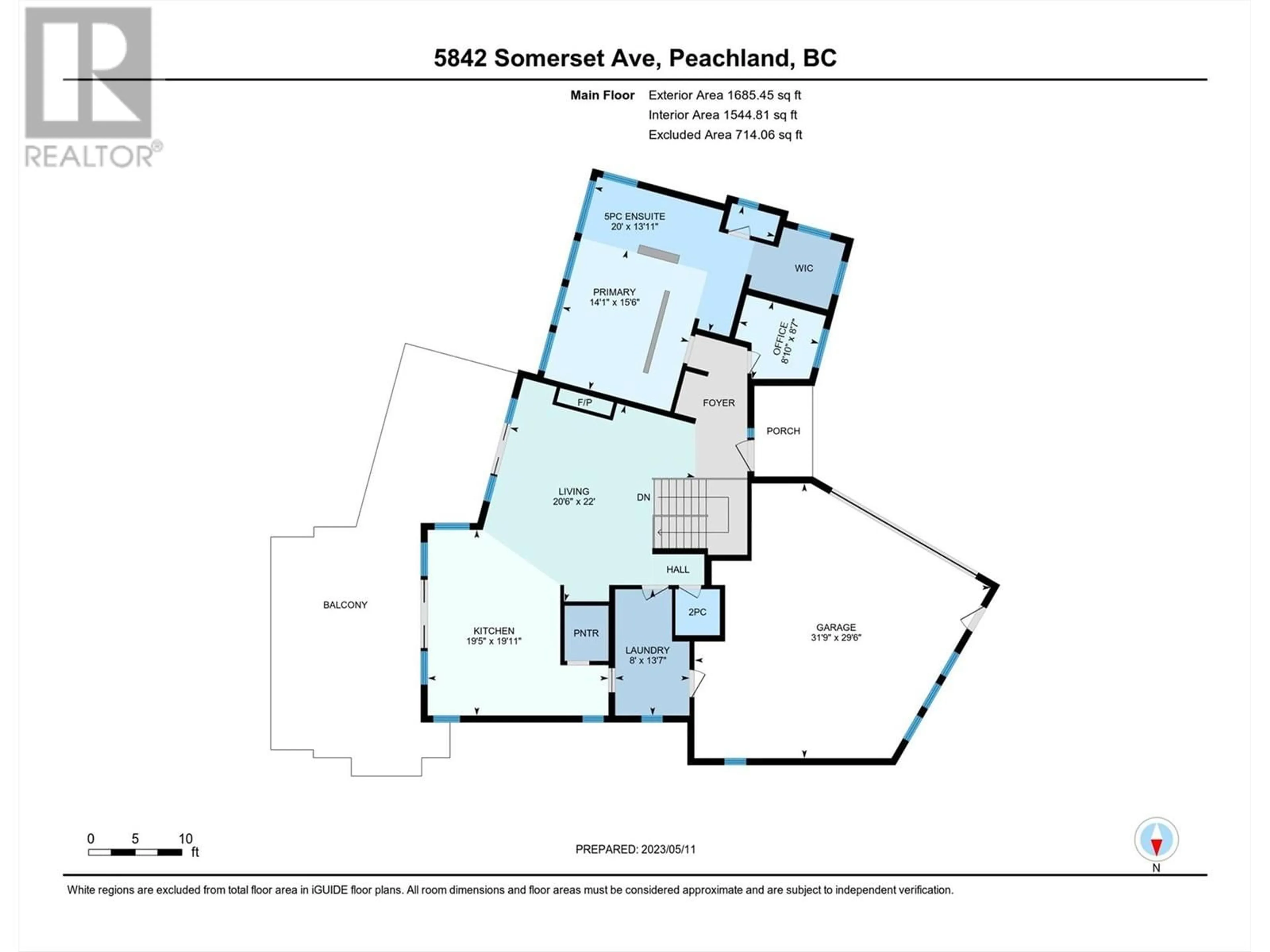 Floor plan for 5843 Somerset Avenue, Peachland British Columbia V0H1X4