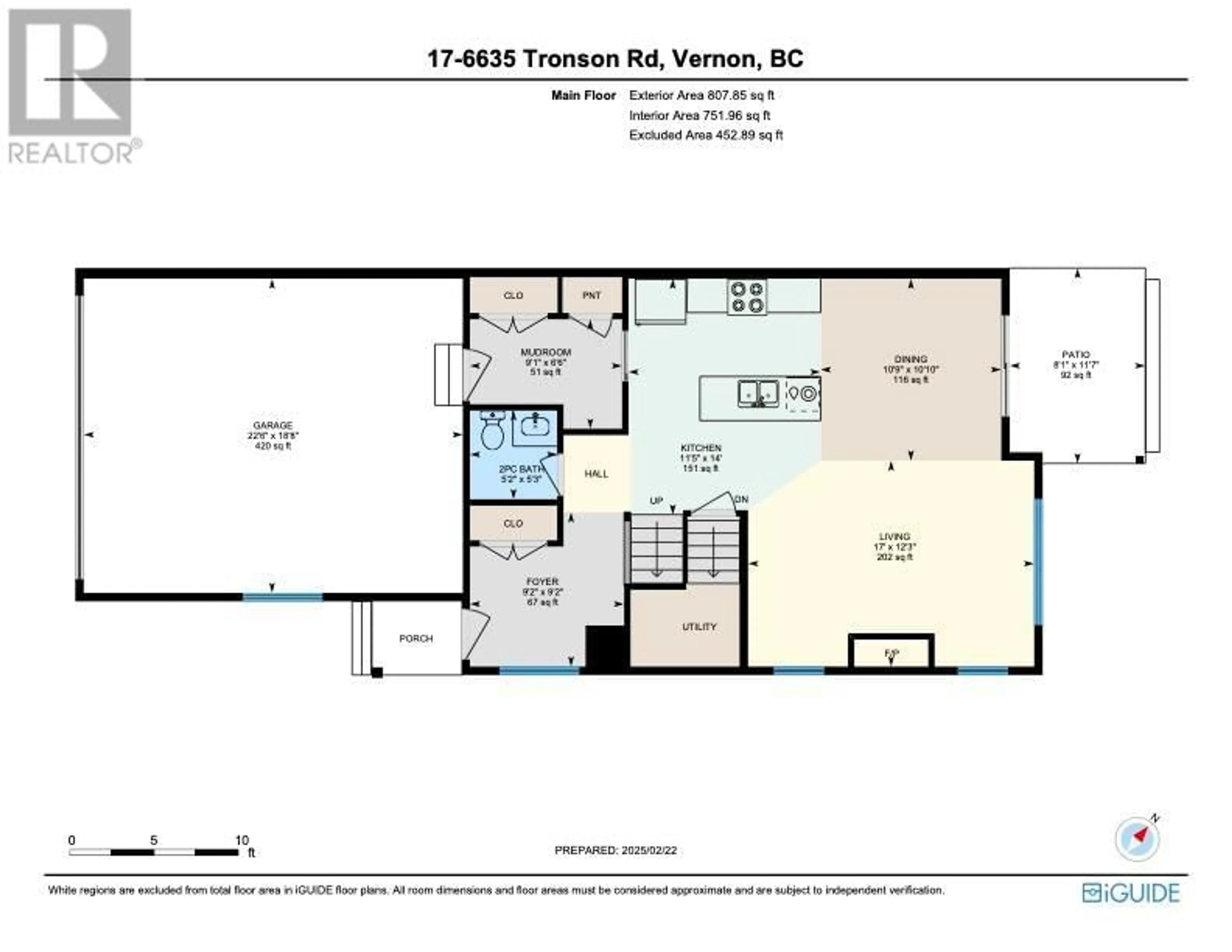 Floor plan for 17 - 6635 TRONSON ROAD, Vernon British Columbia V1H2K4