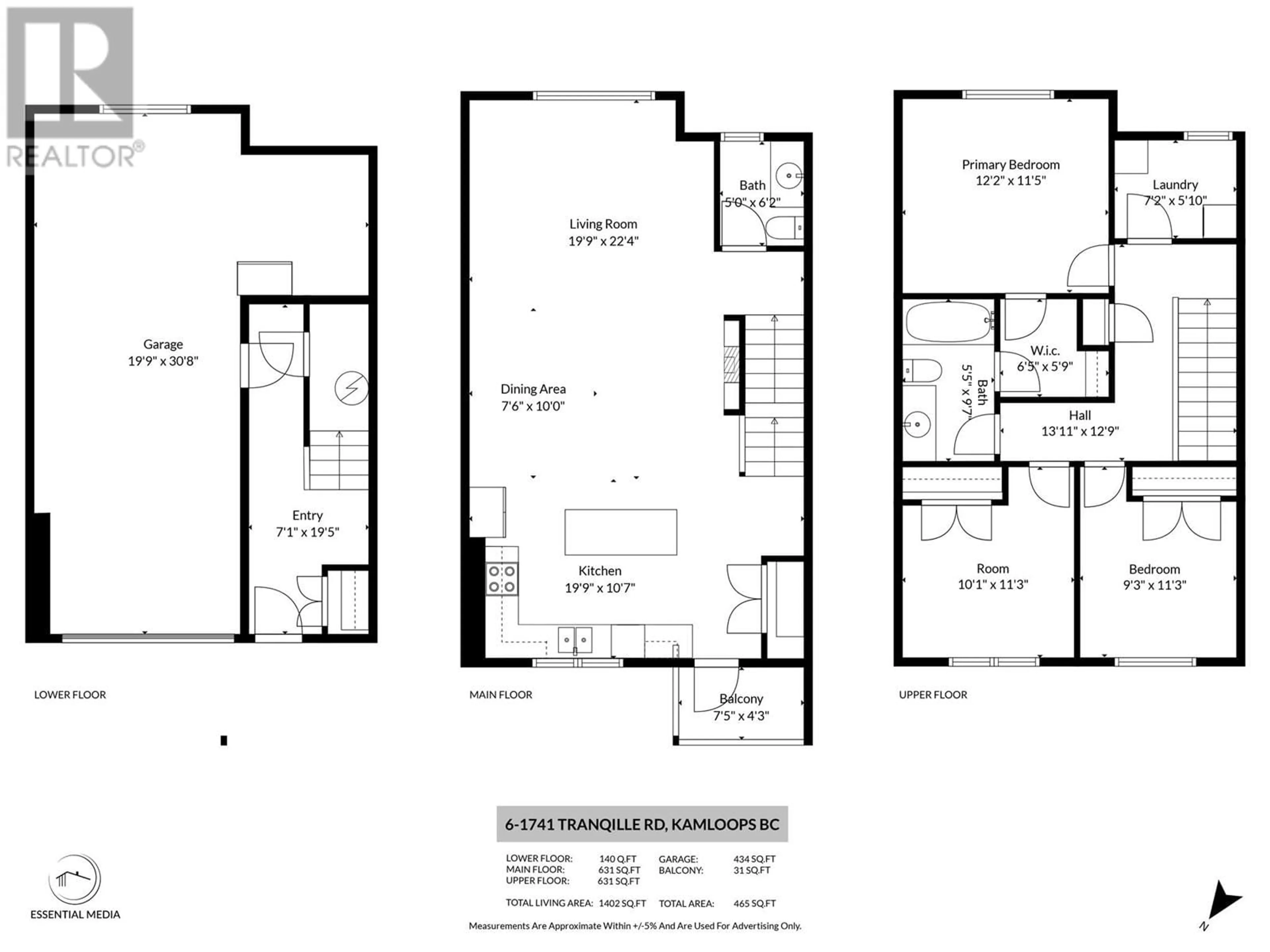 Floor plan for 1741 Tranquille Road Unit# 6, Kamloops British Columbia V2B0C3