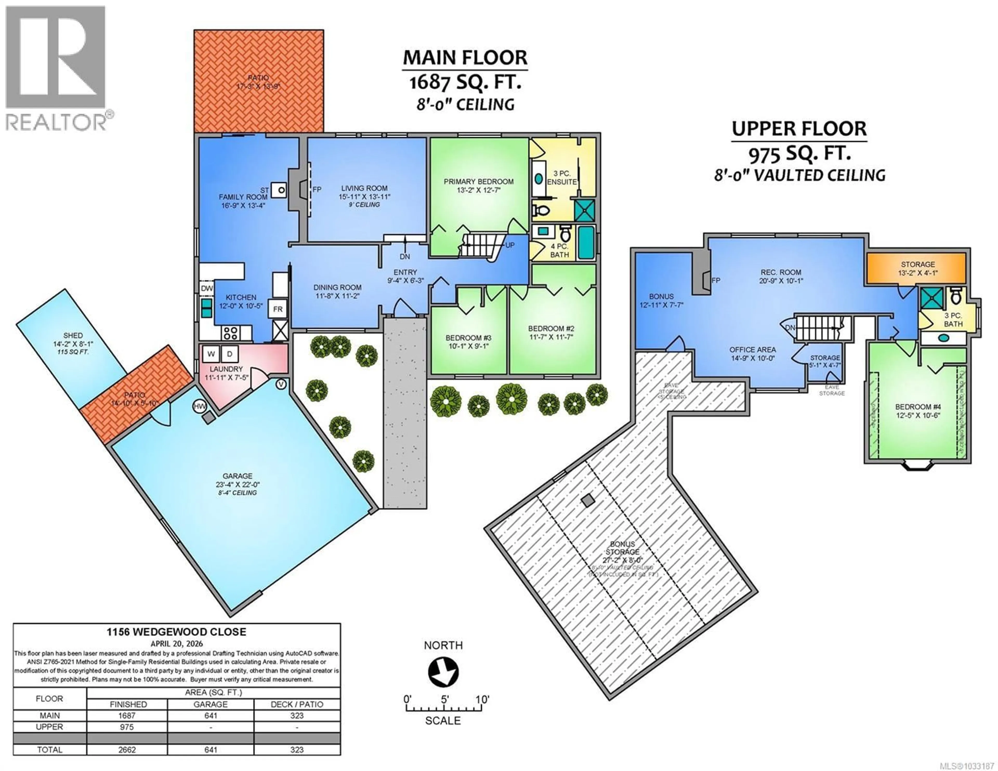 Floor plan for 1156 WEDGEWOOD CLOSE, Qualicum Beach British Columbia V9K1C6