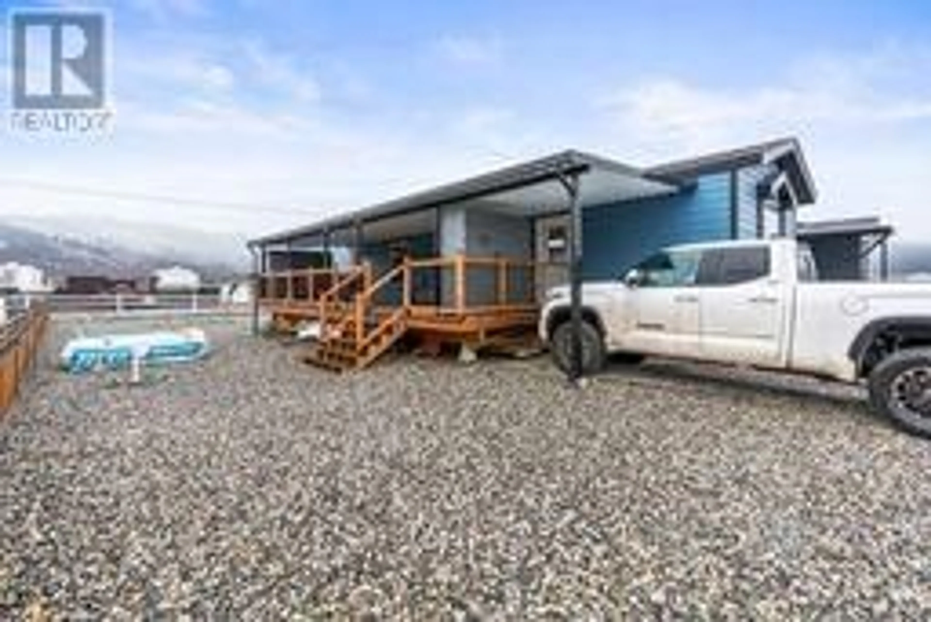 A pic from outside/outdoor area/front of a property/back of a property/a pic from drone, water/lake/river/ocean view for 110 - 67 ANTOINE ROAD, Vernon British Columbia V1H2A3