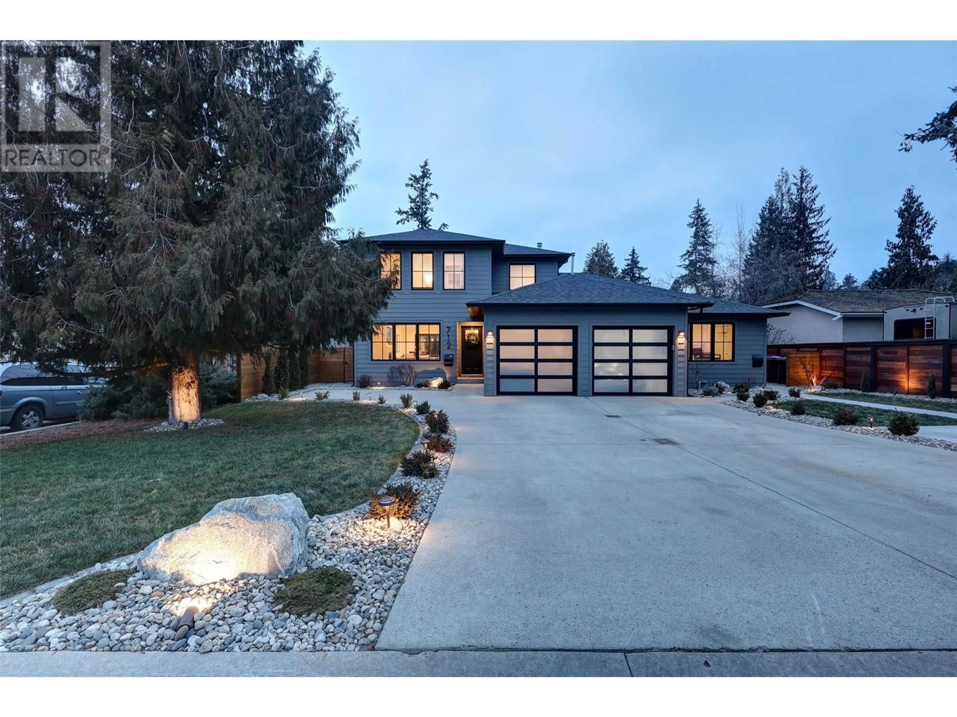 Home with brick exterior material, street for 712 A & B Schafer Road, Kelowna British Columbia V1W1G1