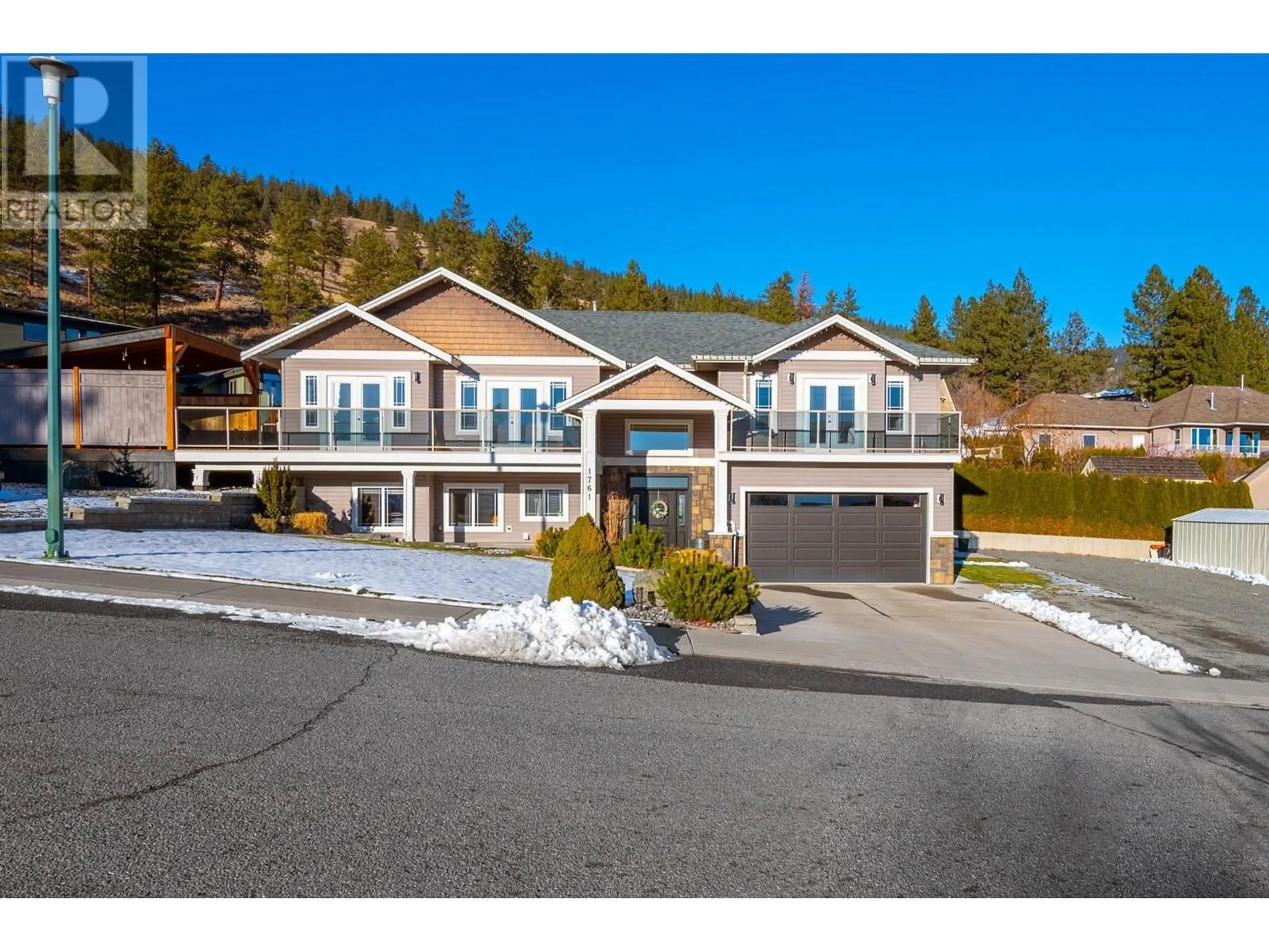 Home with vinyl exterior material, street for 1761 SUNFLOWER Avenue, Merritt British Columbia V1K1K4