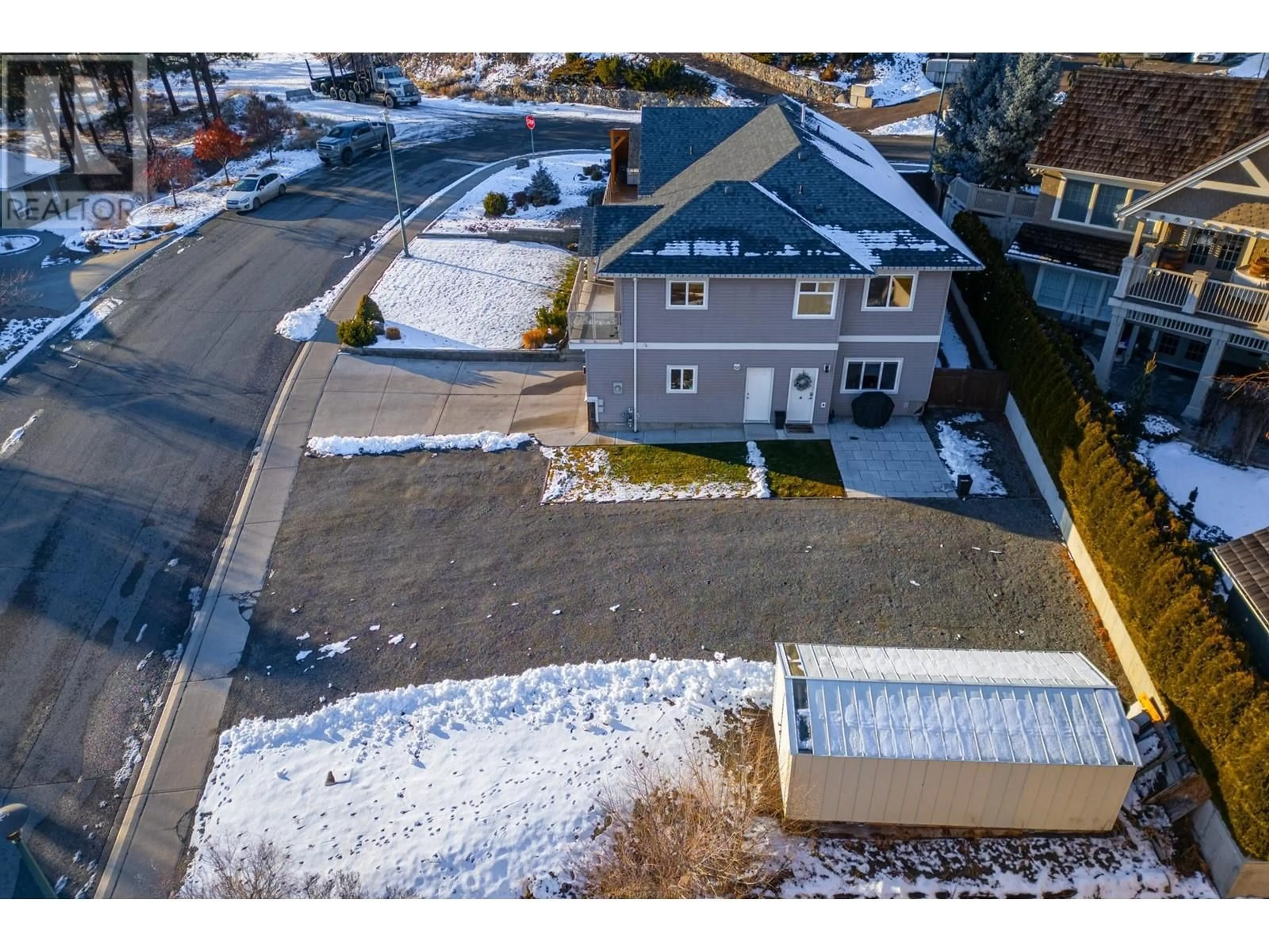 A pic from outside/outdoor area/front of a property/back of a property/a pic from drone, street for 1761 SUNFLOWER Avenue, Merritt British Columbia V1K1K4