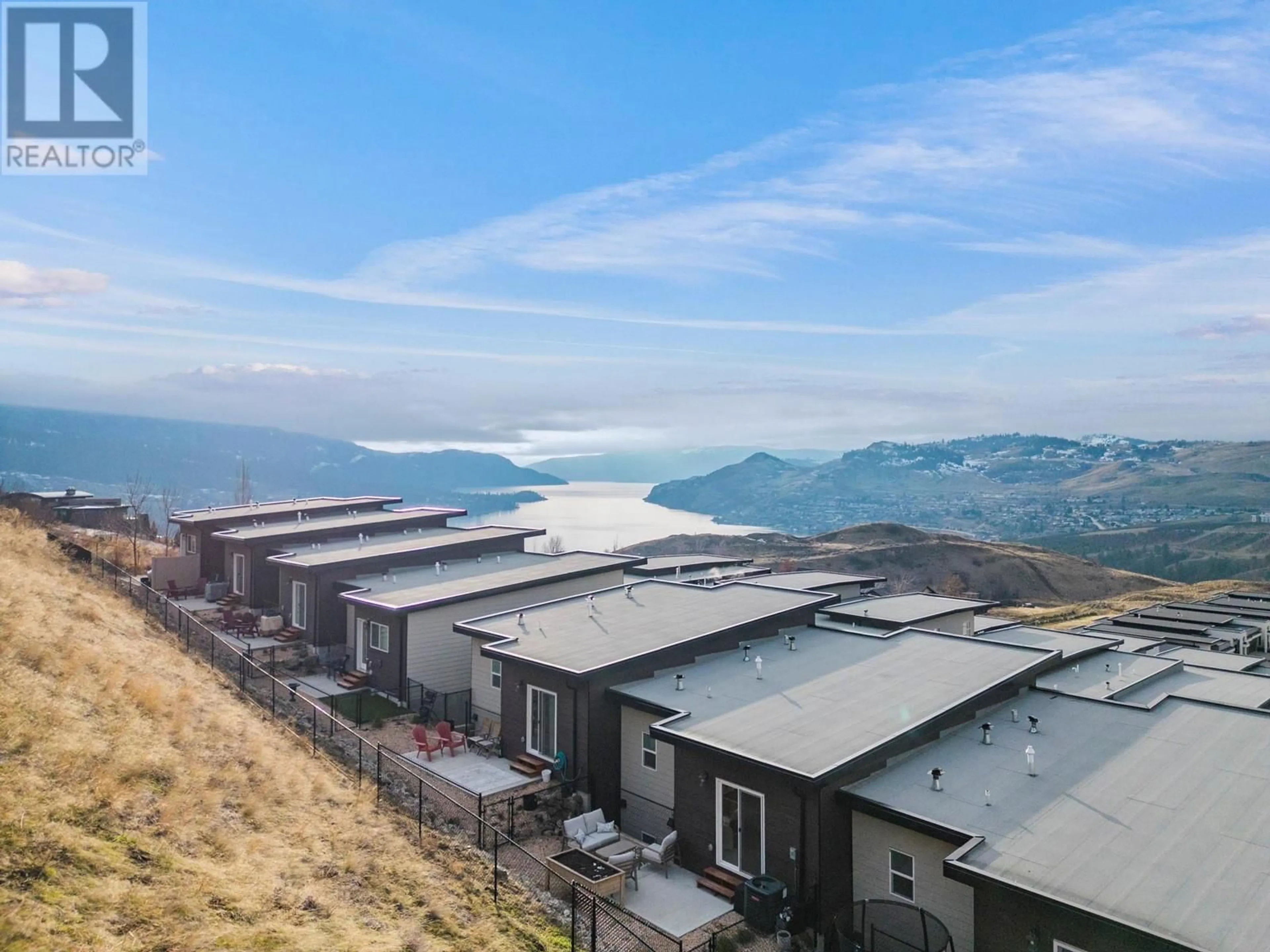 A pic from outside/outdoor area/front of a property/back of a property/a pic from drone, mountain view for 1000 Mt. Robson Place Unit# 25, Vernon British Columbia V1B4G2