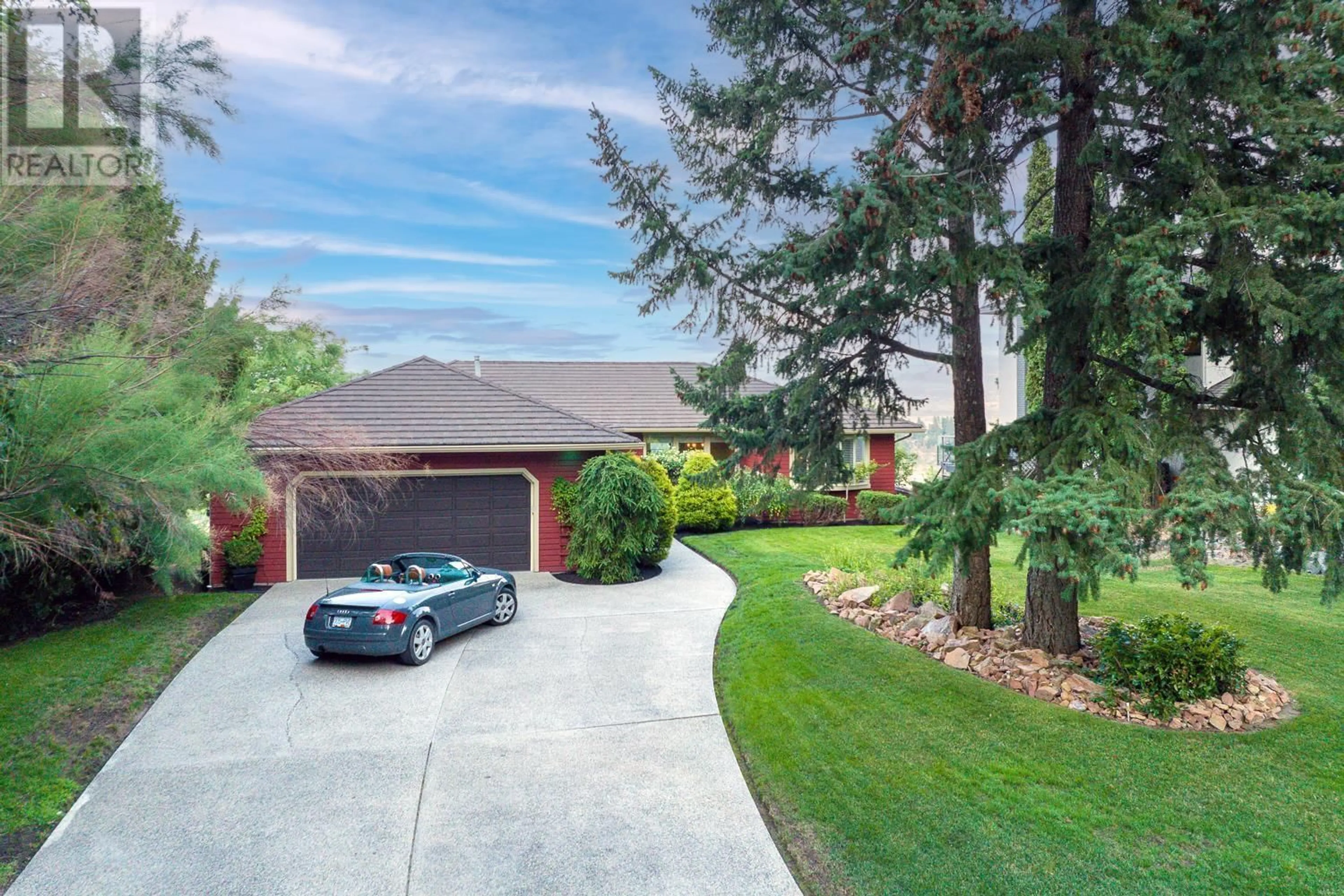 A pic from outside/outdoor area/front of a property/back of a property/a pic from drone, street for 1837 Shaleridge Place, West Kelowna British Columbia V1Z3E4