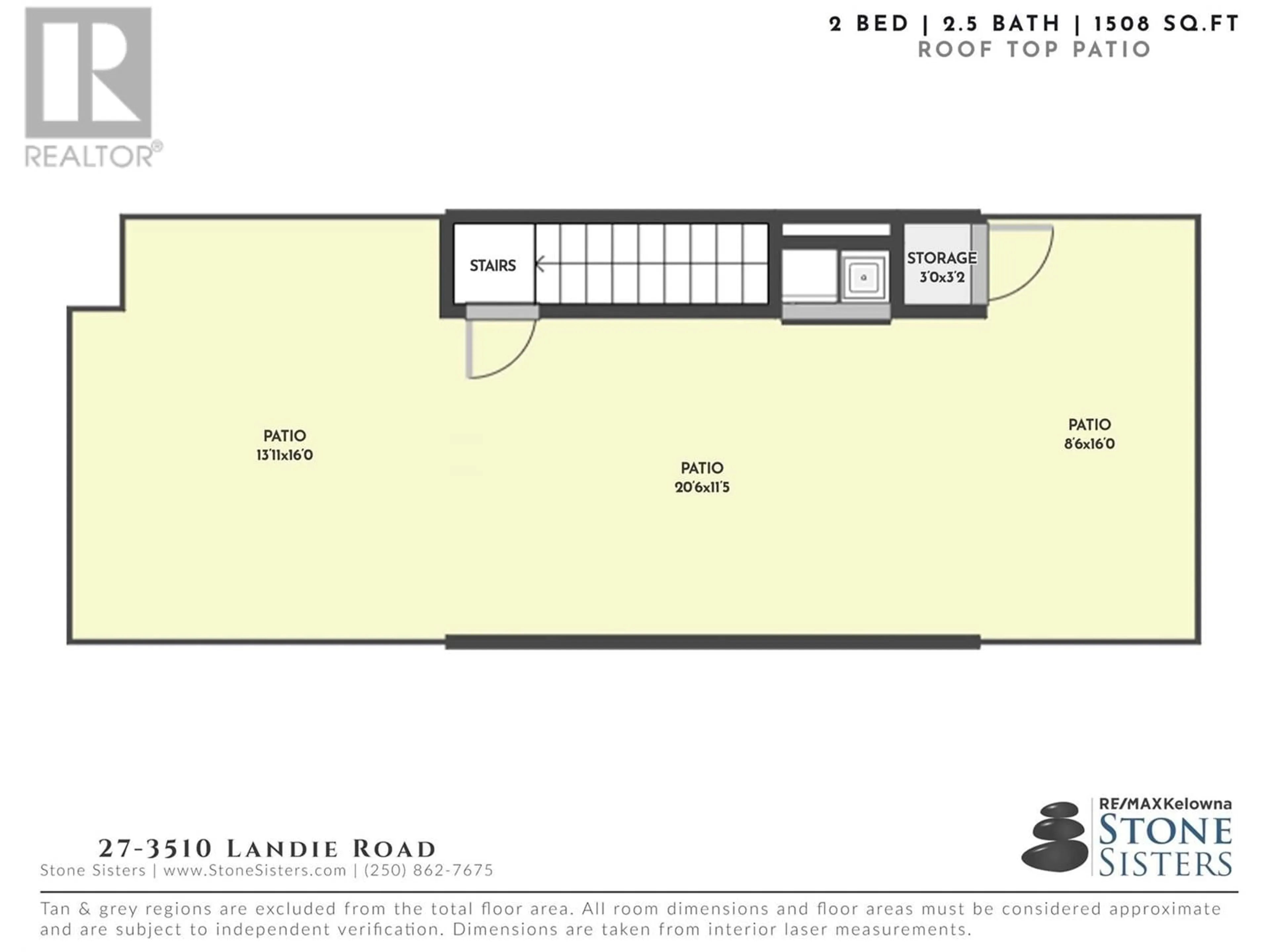 Floor plan for 27 - 3510 LANDIE ROAD, Kelowna British Columbia V1W3E9