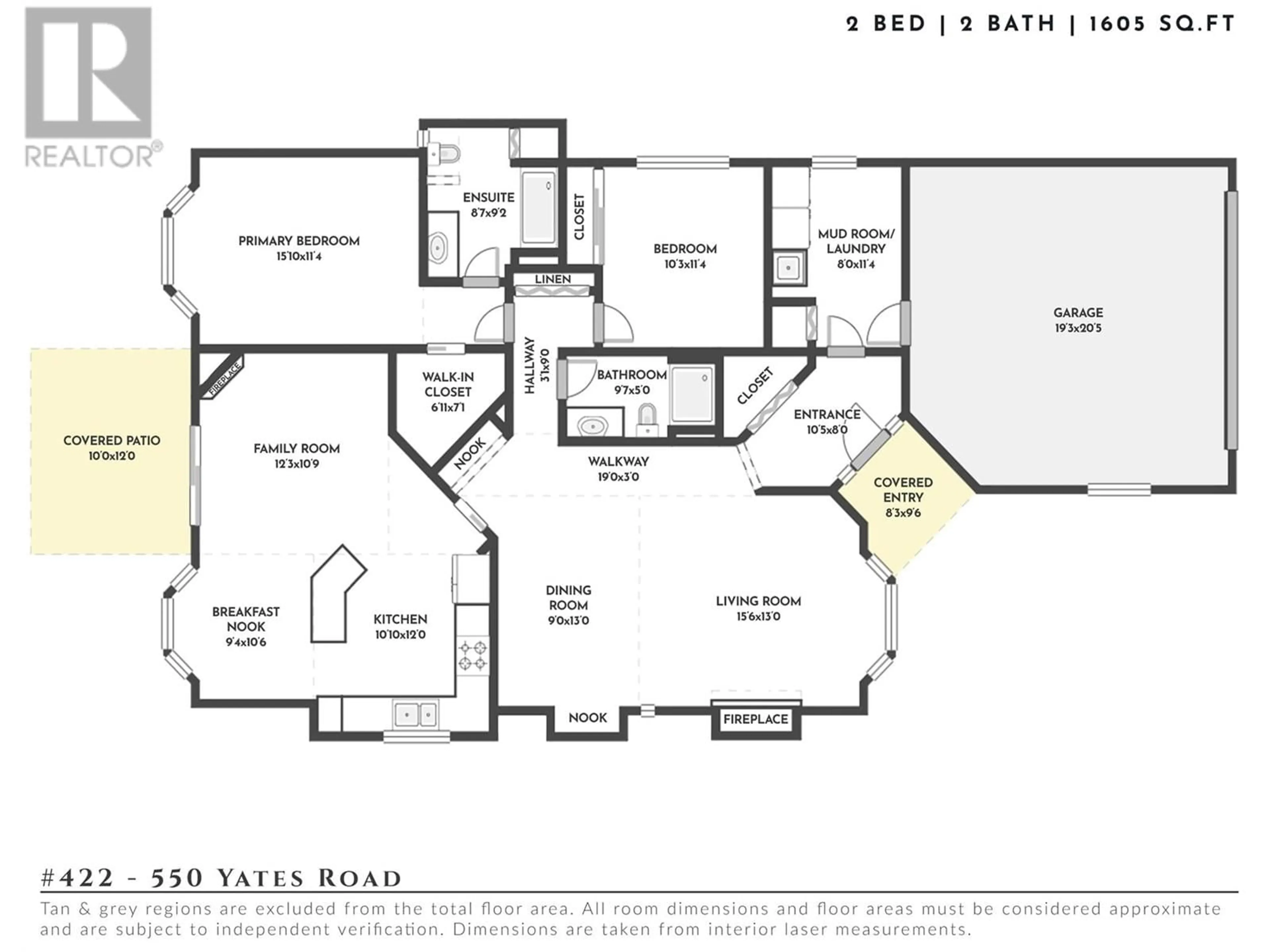 Floor plan for 550 Yates Road Unit# 422, Kelowna British Columbia V1V1Z4