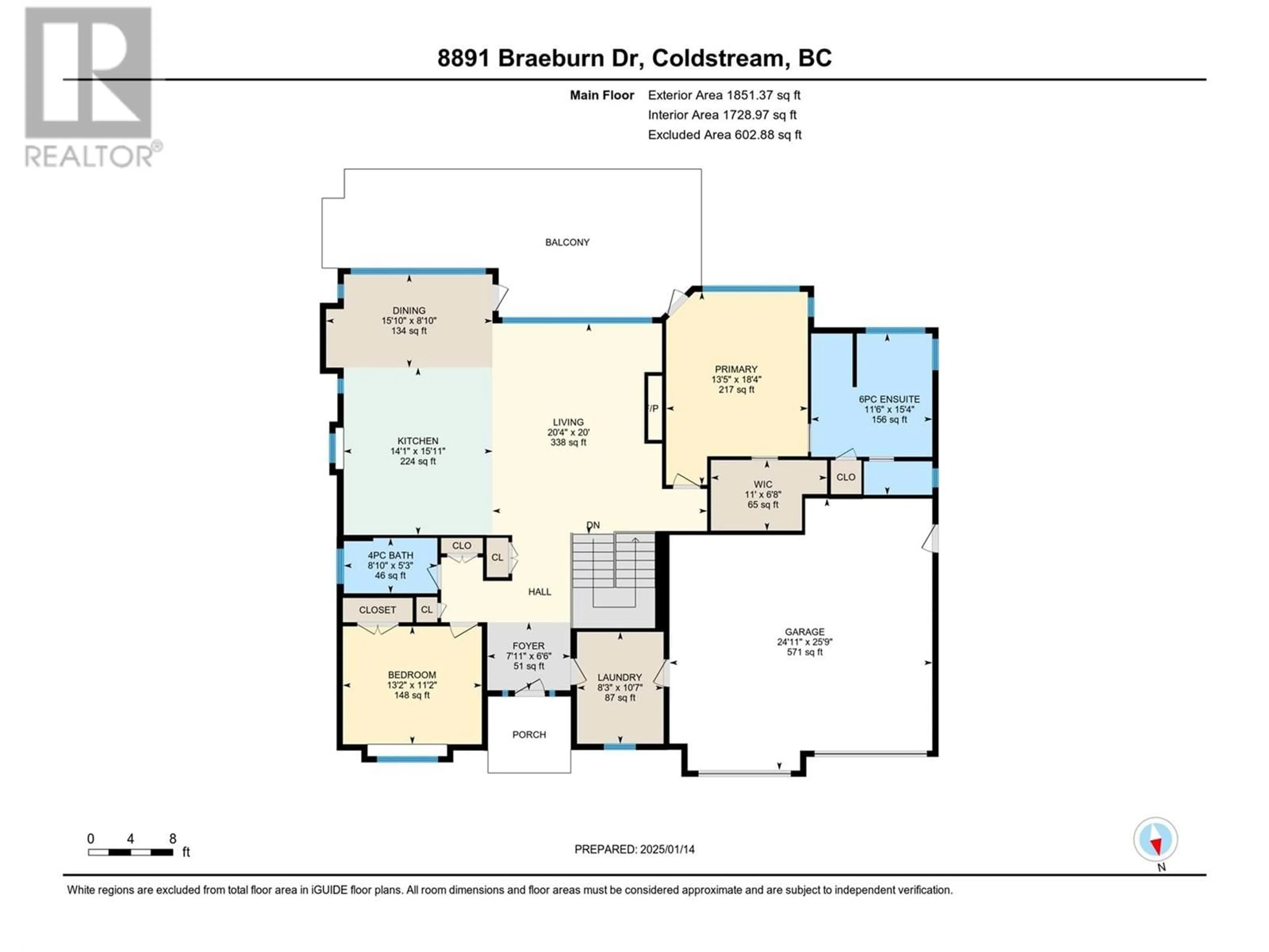 Floor plan for 8891 Braeburn Drive, Coldstream British Columbia V1B3W8