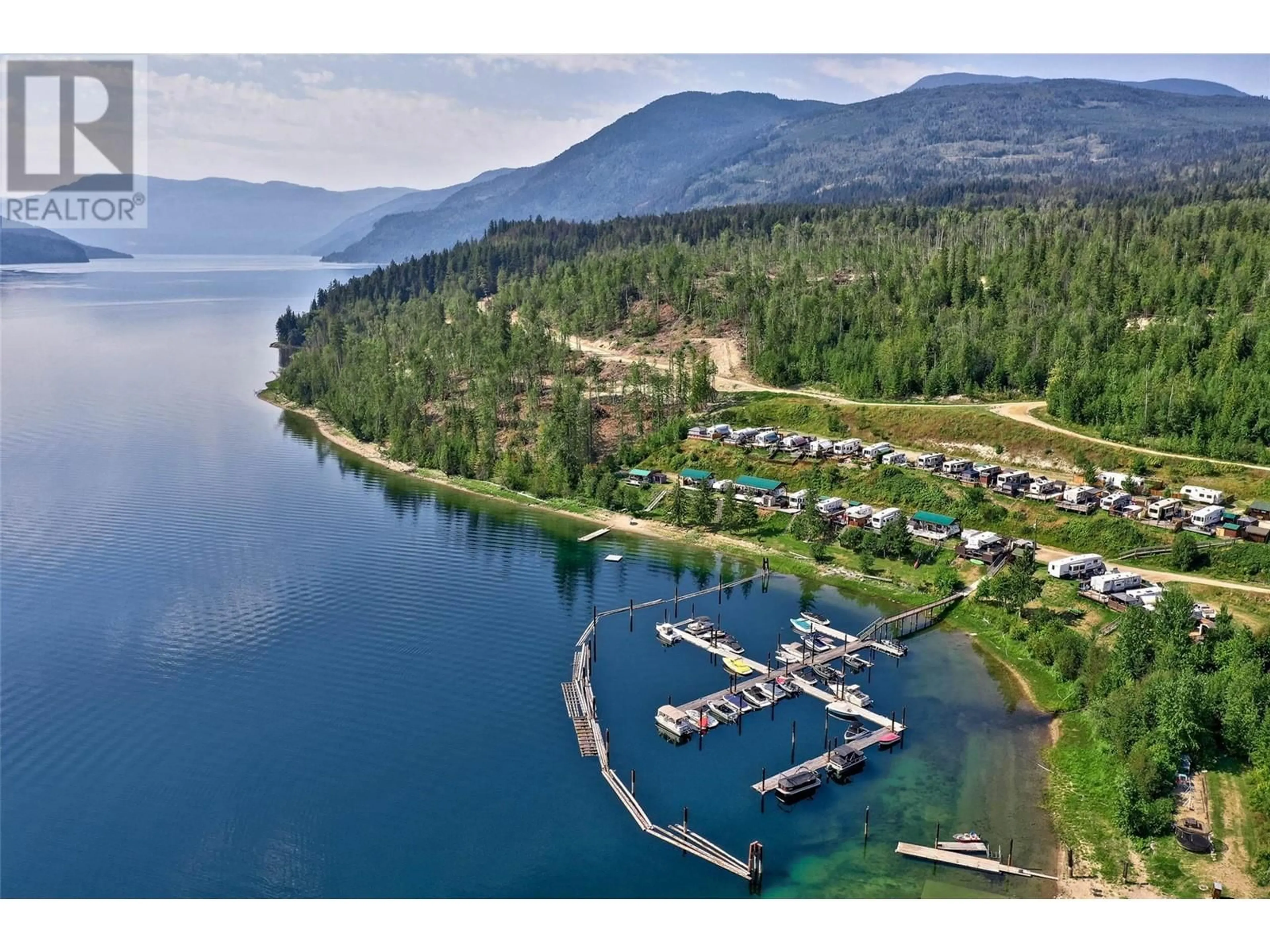 A pic from outside/outdoor area/front of a property/back of a property/a pic from drone, water/lake/river/ocean view for LOT 6 - 5600 ADAMS WEST FS ROAD, Adams Lake British Columbia V2E1L3
