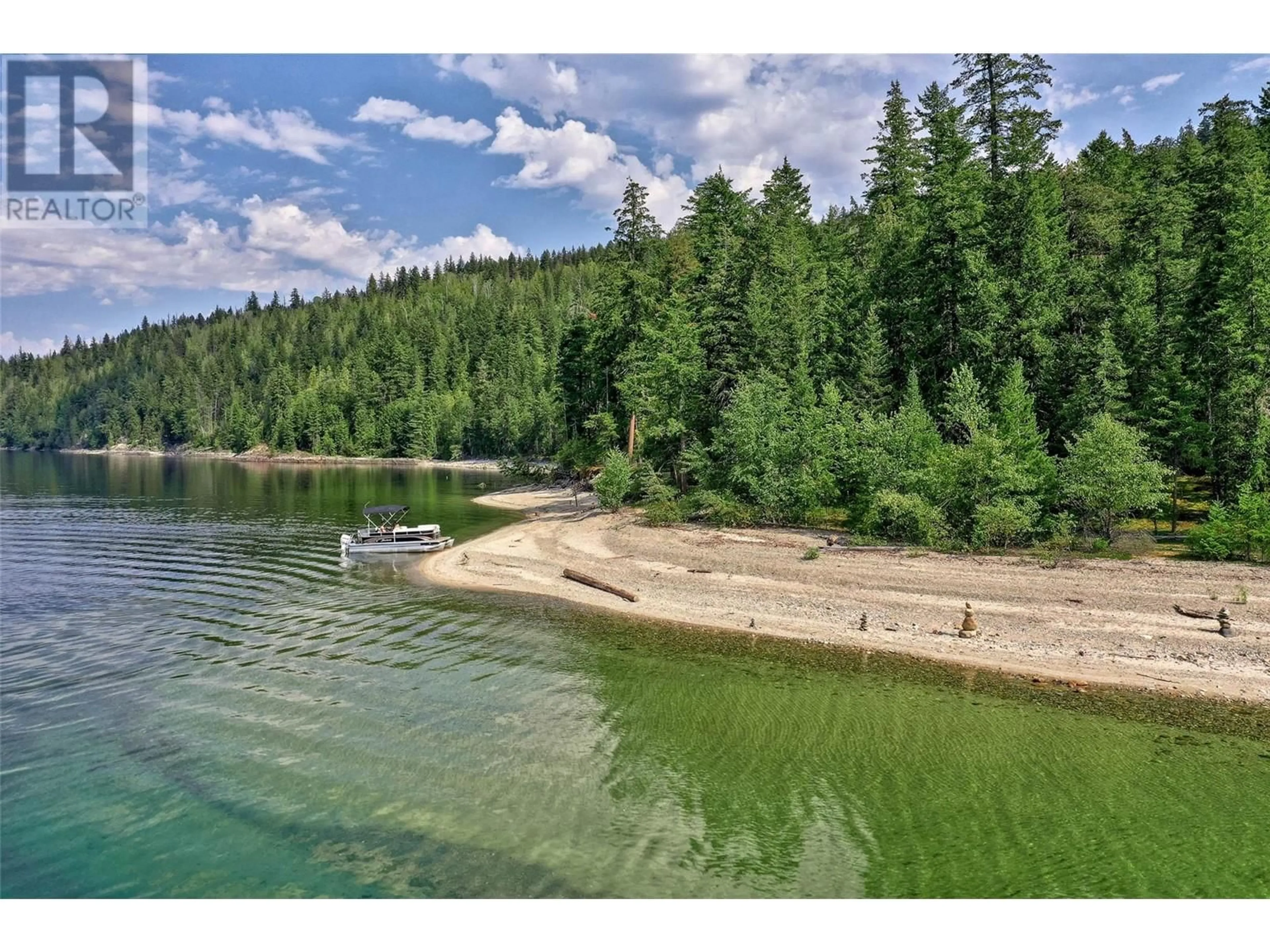 A pic from outside/outdoor area/front of a property/back of a property/a pic from drone, water/lake/river/ocean view for LOT 6 - 5600 ADAMS WEST FS ROAD, Adams Lake British Columbia V2E1L3