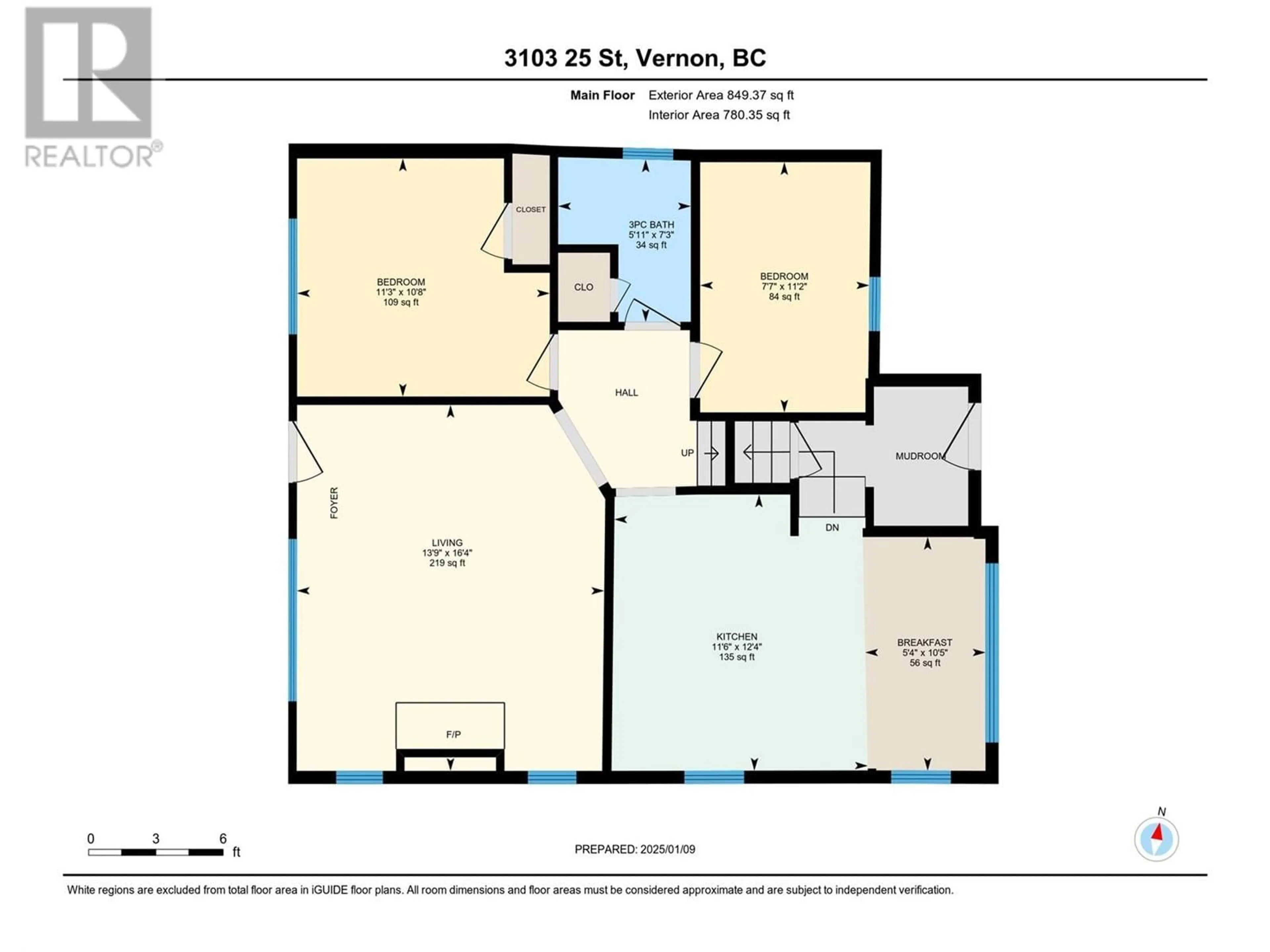 Floor plan for 3103 25 Street, Vernon British Columbia V1T4R2