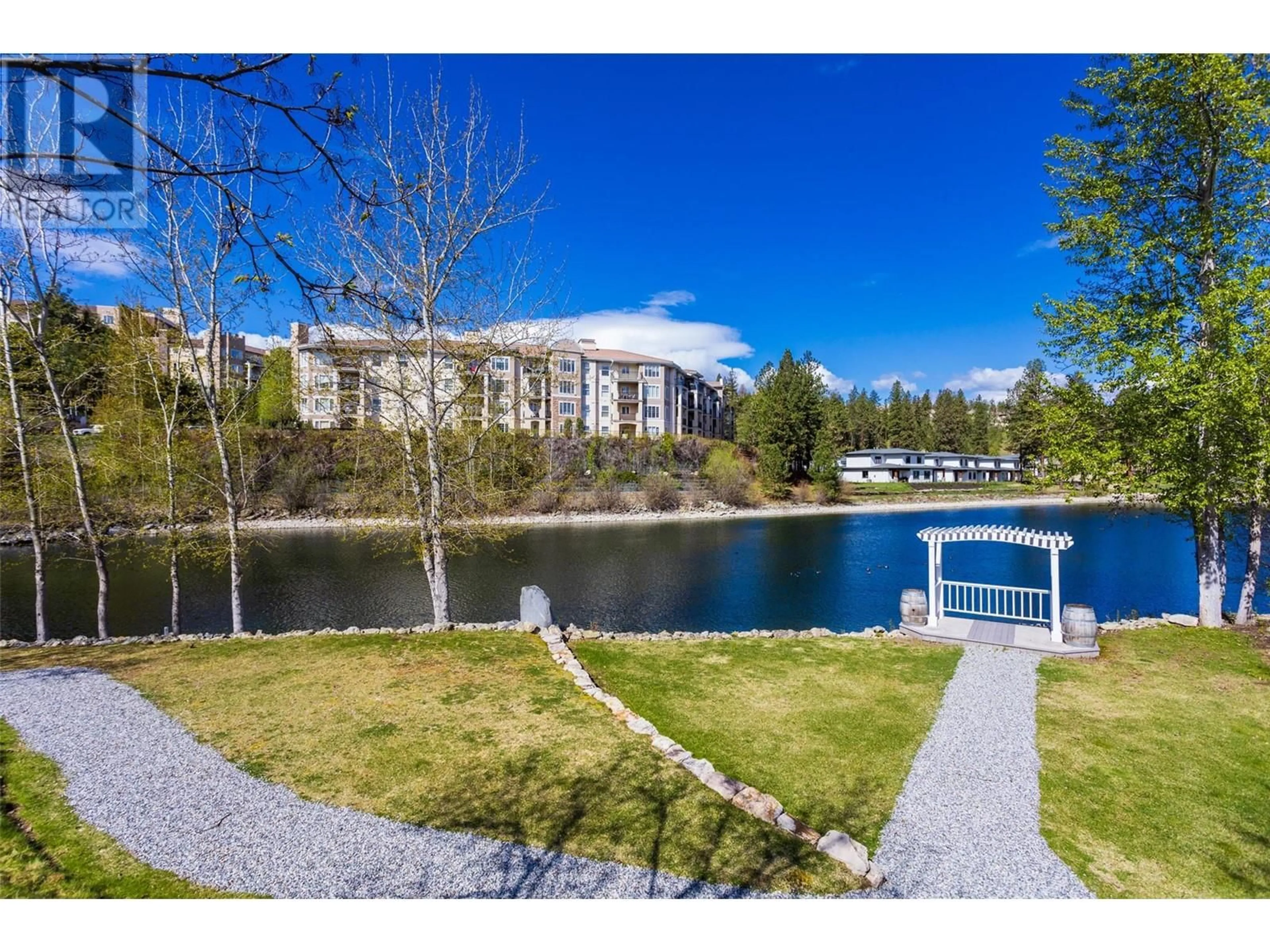 A pic from outside/outdoor area/front of a property/back of a property/a pic from drone, water/lake/river/ocean view for 3178 Via Centrale Drive Unit# 2102 Lot# , Kelowna British Columbia V1V2T3