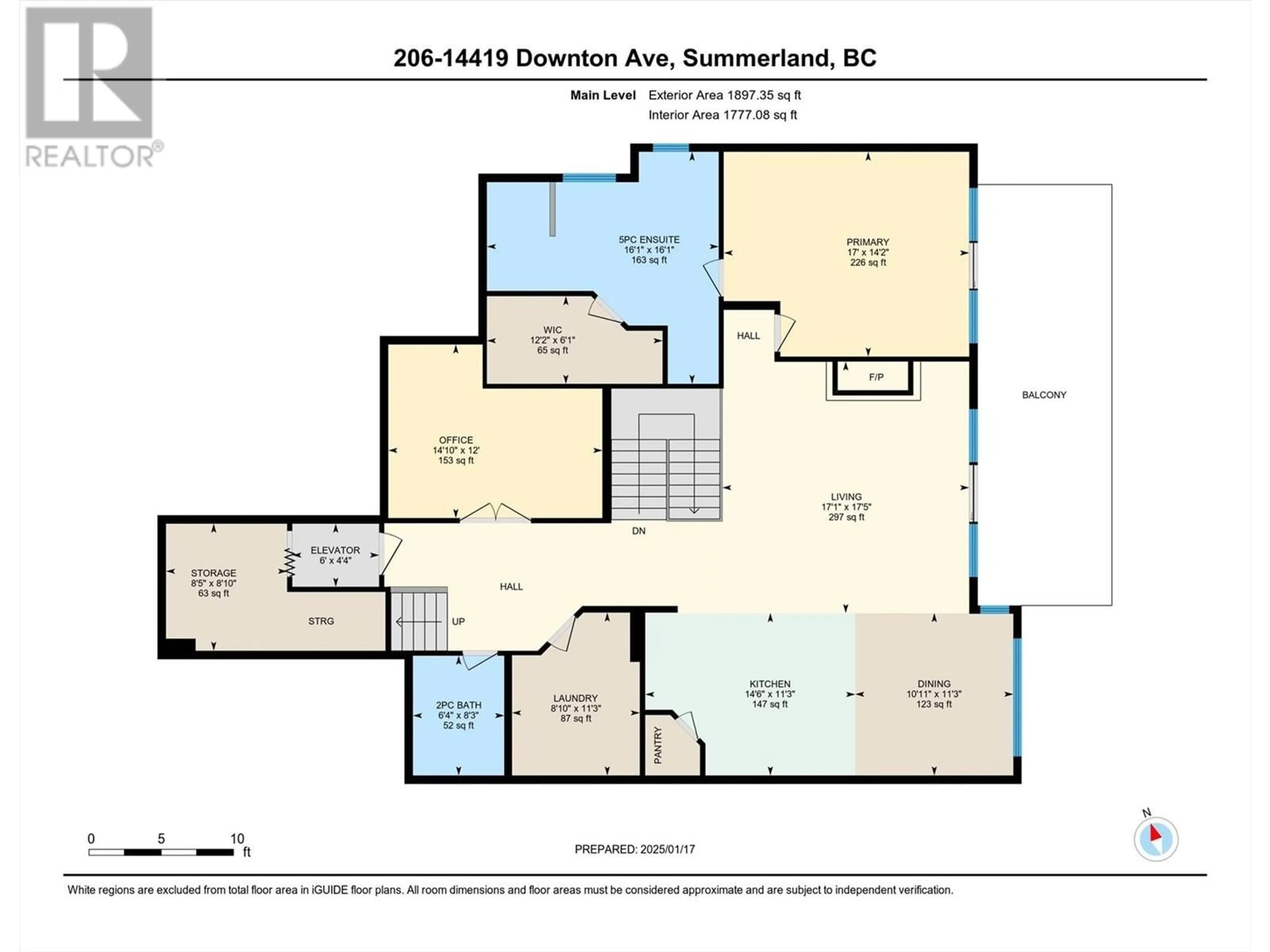 Floor plan for 14419 Downton Avenue Unit# 206, Summerland British Columbia V0H1Z1