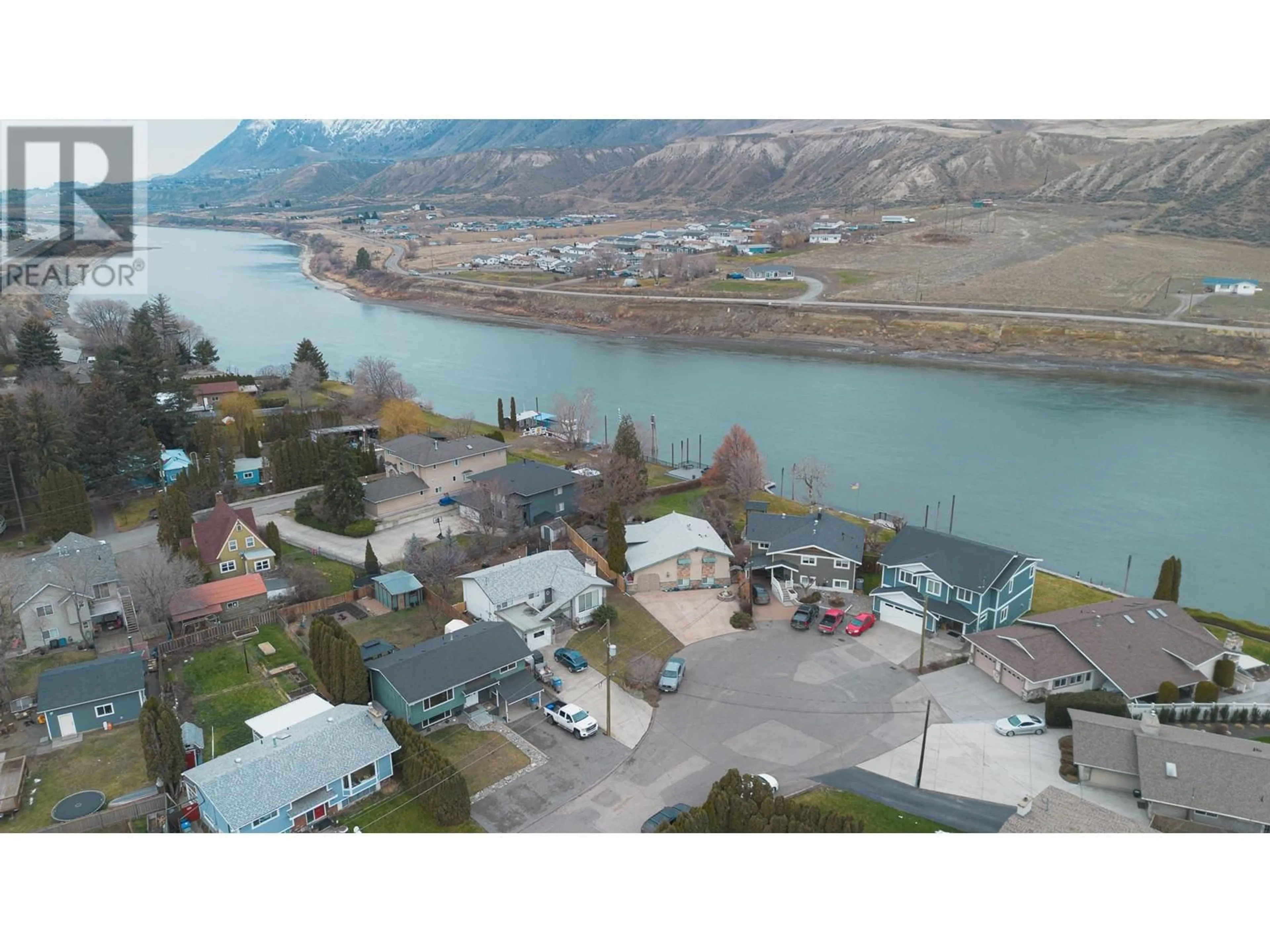 A pic from outside/outdoor area/front of a property/back of a property/a pic from drone, water/lake/river/ocean view for 94 Chapman Place, Kamloops British Columbia V2C4R2