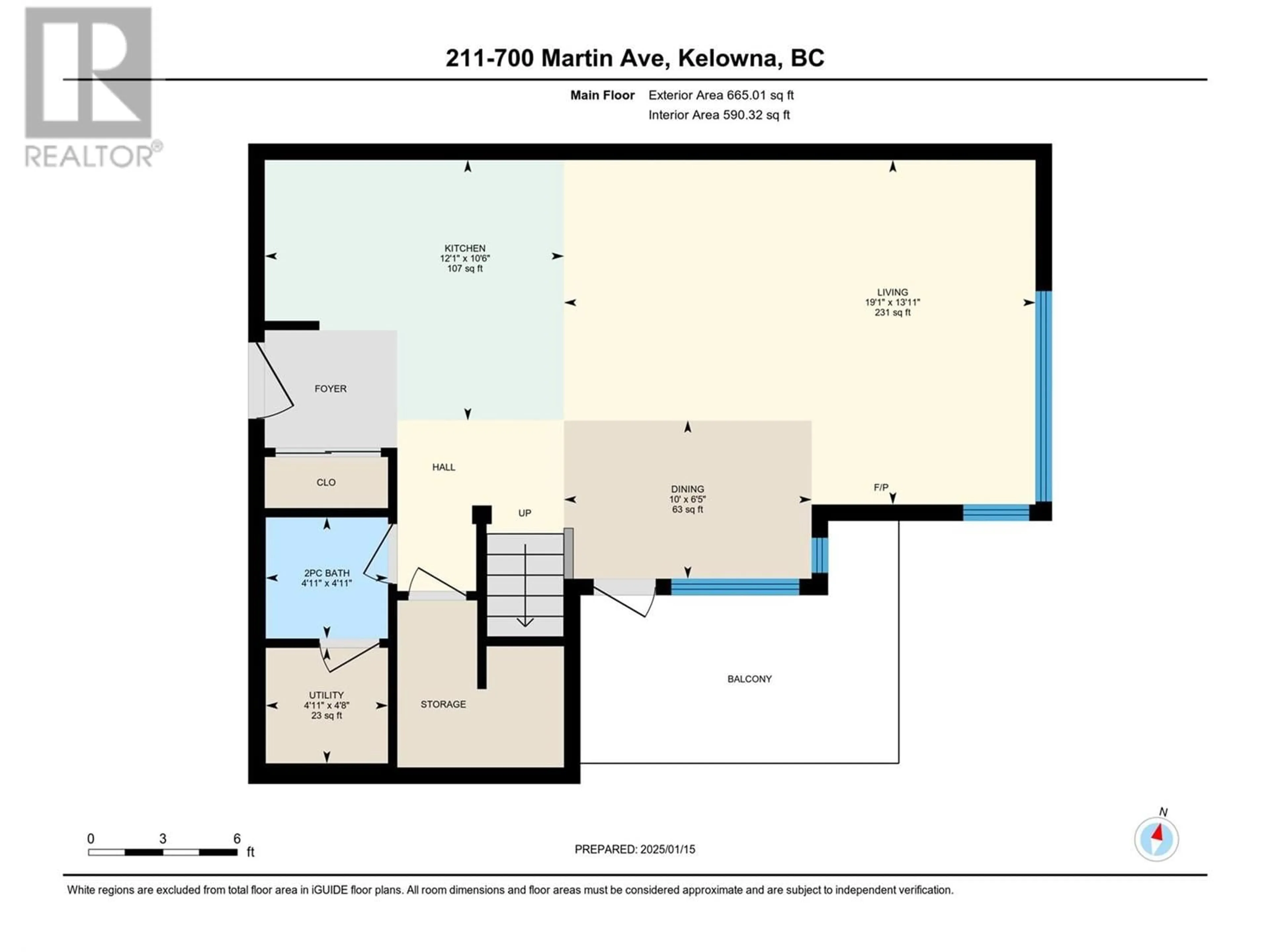 Floor plan for 700 Martin Avenue Unit# 211, Kelowna British Columbia V1Y6V3