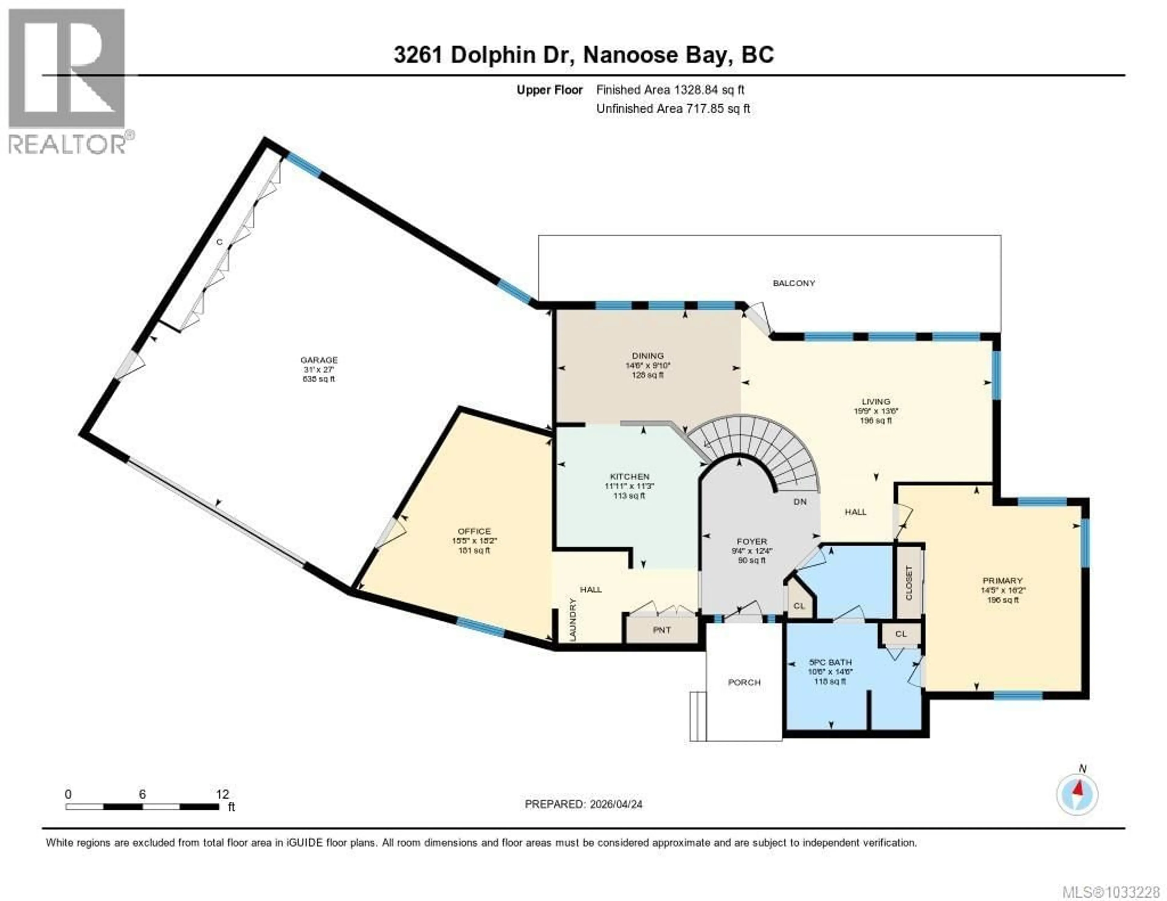 Floor plan for 3271 DOLPHIN DRIVE, Nanoose Bay British Columbia V9P9J1