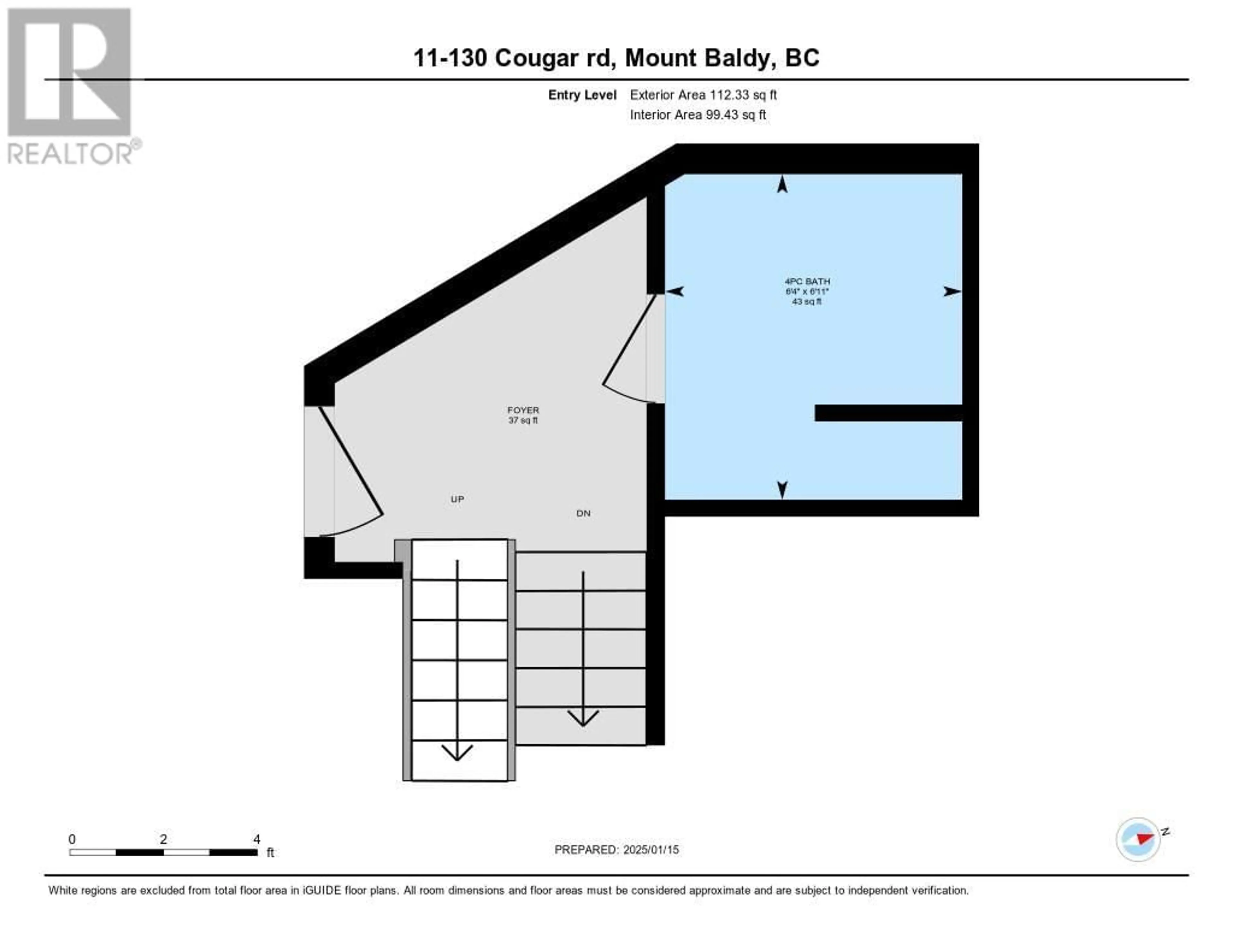 Floor plan for 130 COUGAR Road Unit# 11, Oliver British Columbia V0H1T8