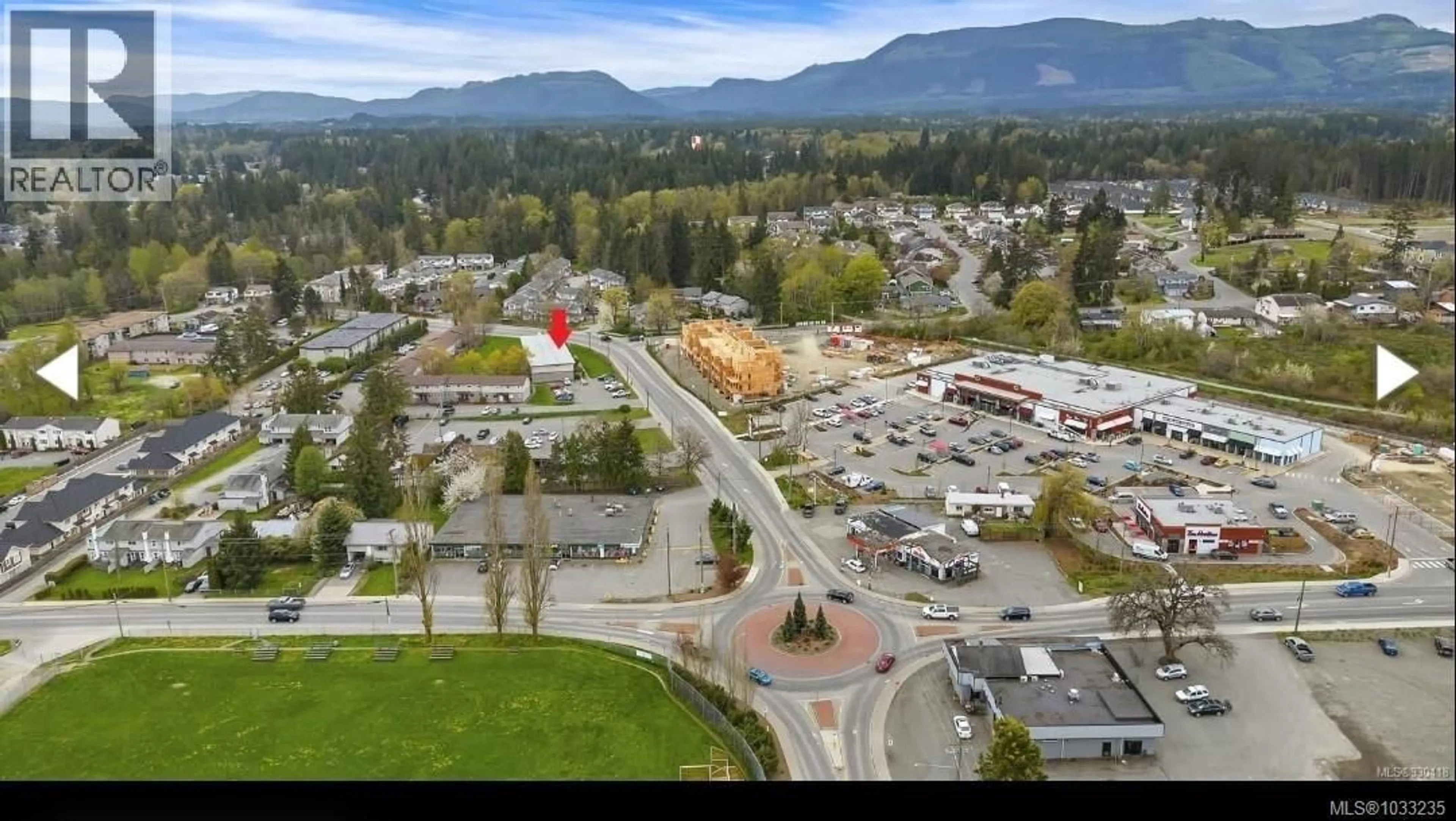 A pic from outside/outdoor area/front of a property/back of a property/a pic from drone, mountain view for 4 - 3271 COWICHAN LAKE ROAD, Duncan British Columbia V9L4C1